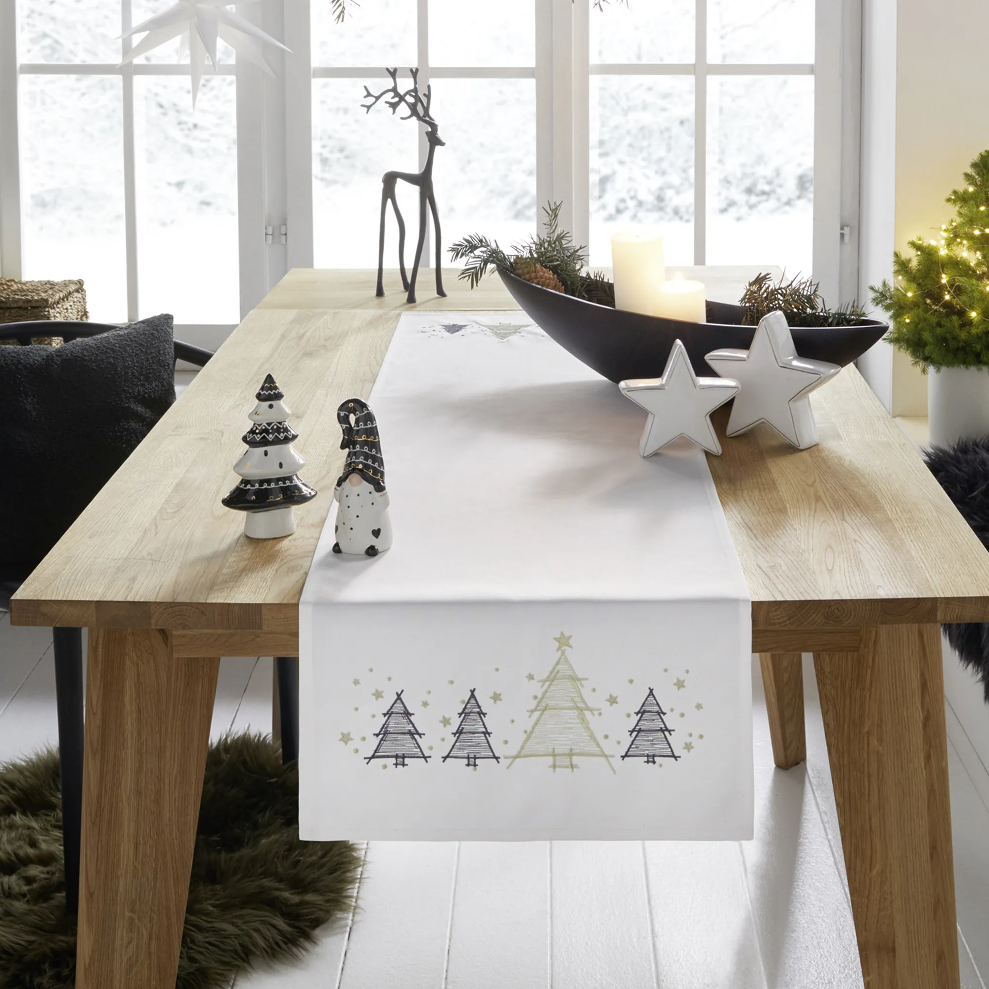 Tischläufer "Weihnachtsbäumchen"  im Frank Flechtwaren Online Shop kaufen