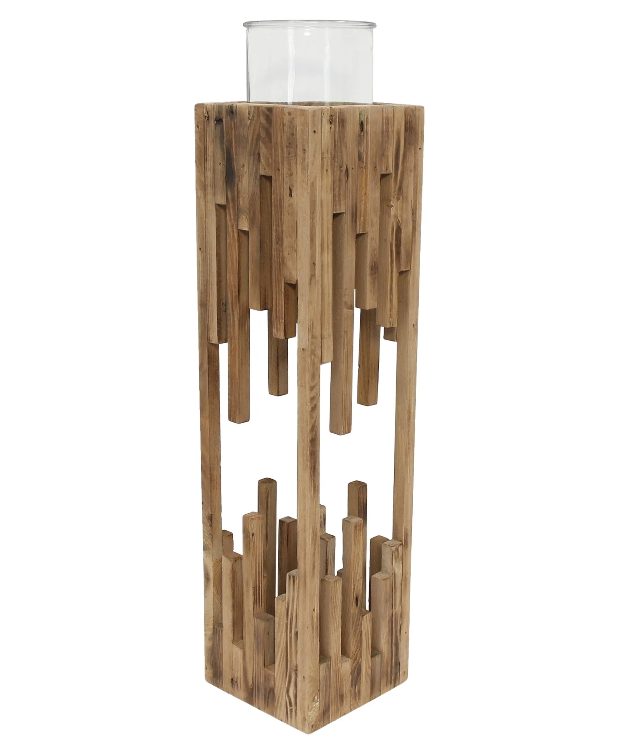 Windlichtsäule "Edges", groß  im Frank Flechtwaren Online Shop für Laternen kaufen