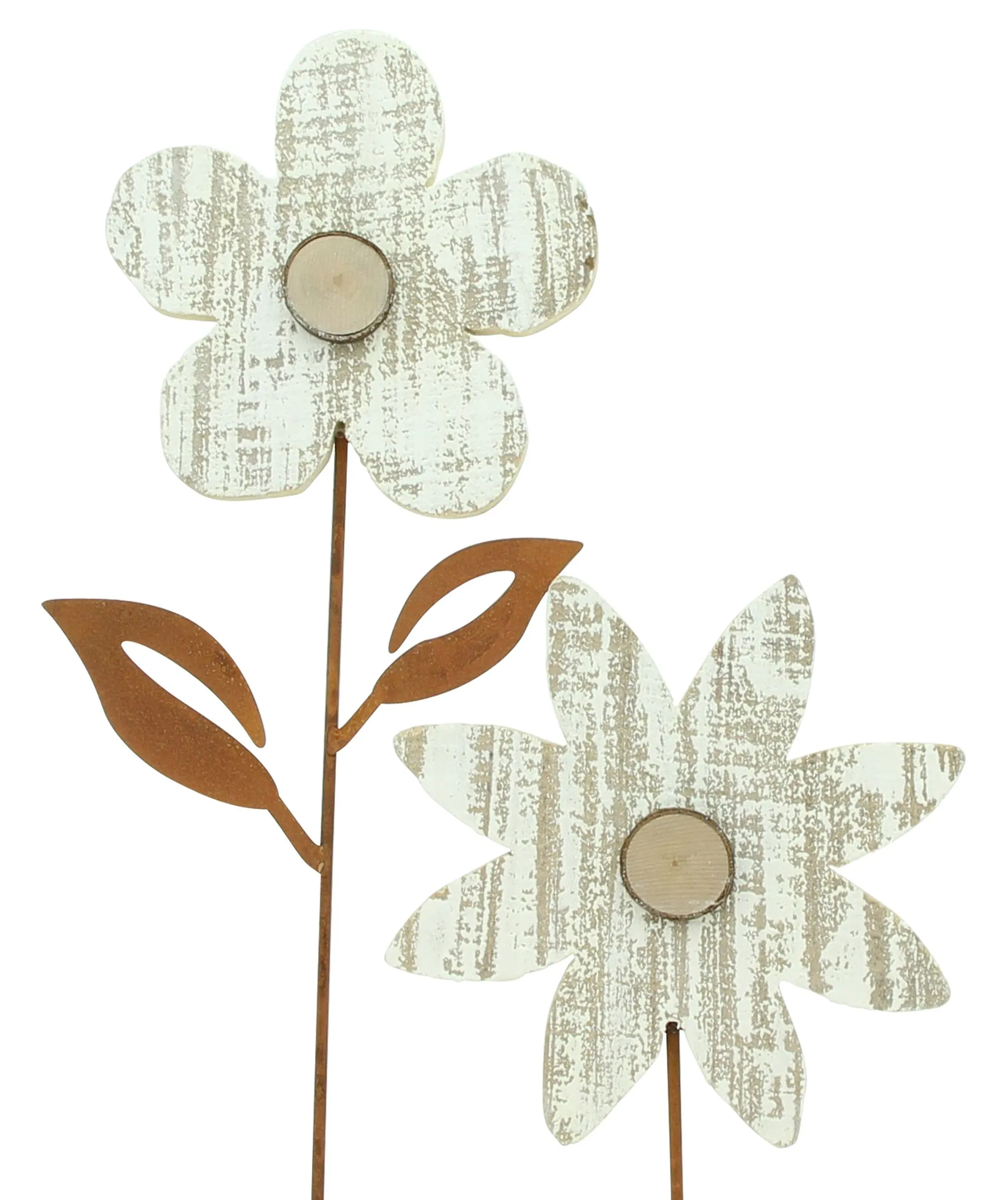 Gartenstecker "Blume", 2er Set  im Frank Flechtwaren Online Shop für Österliche Gartenstecker kaufen
