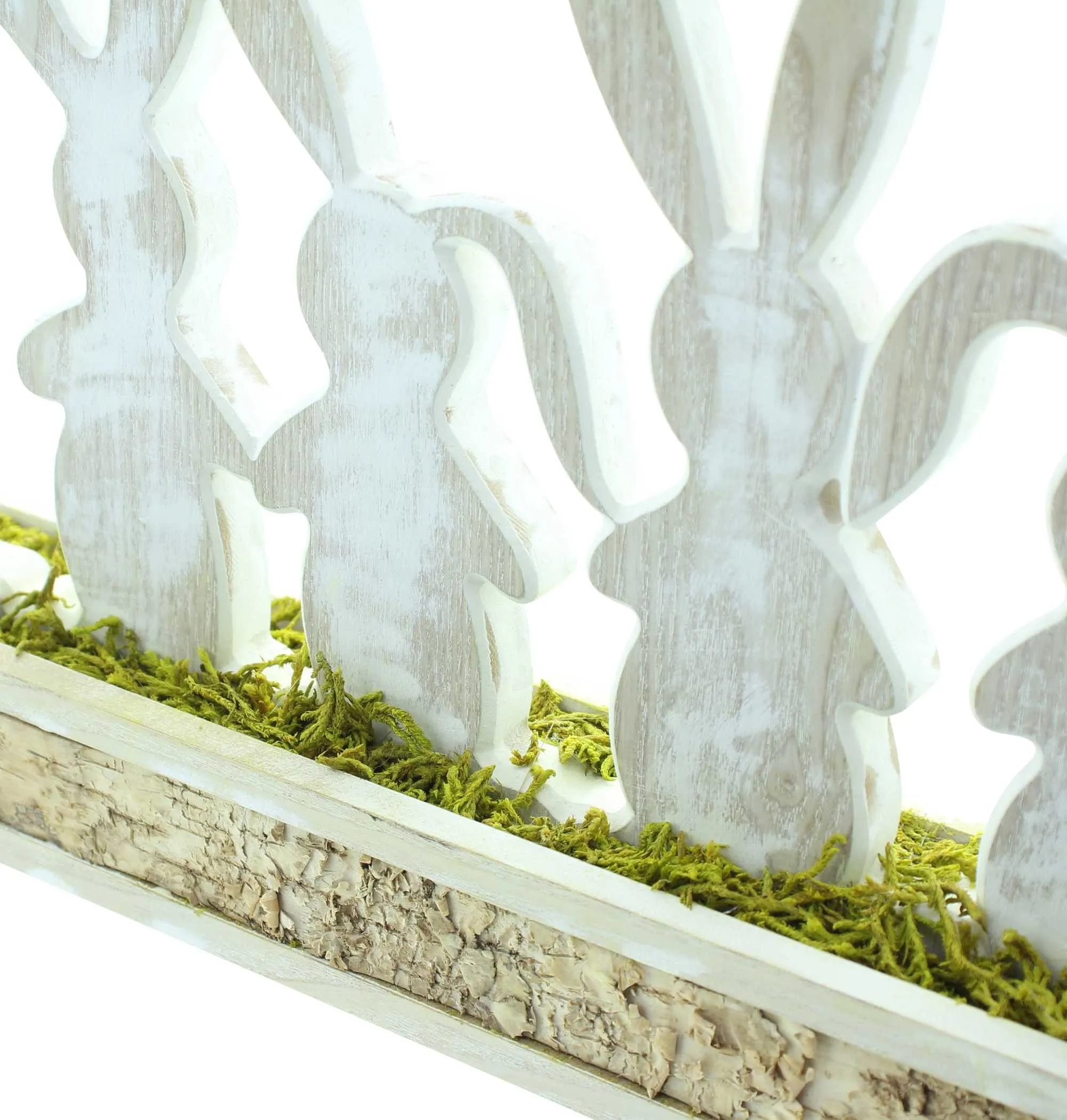 Holzdeko "Häschenbande"  im Frank Flechtwaren Online Shop für Hasen &amp; Co kaufen