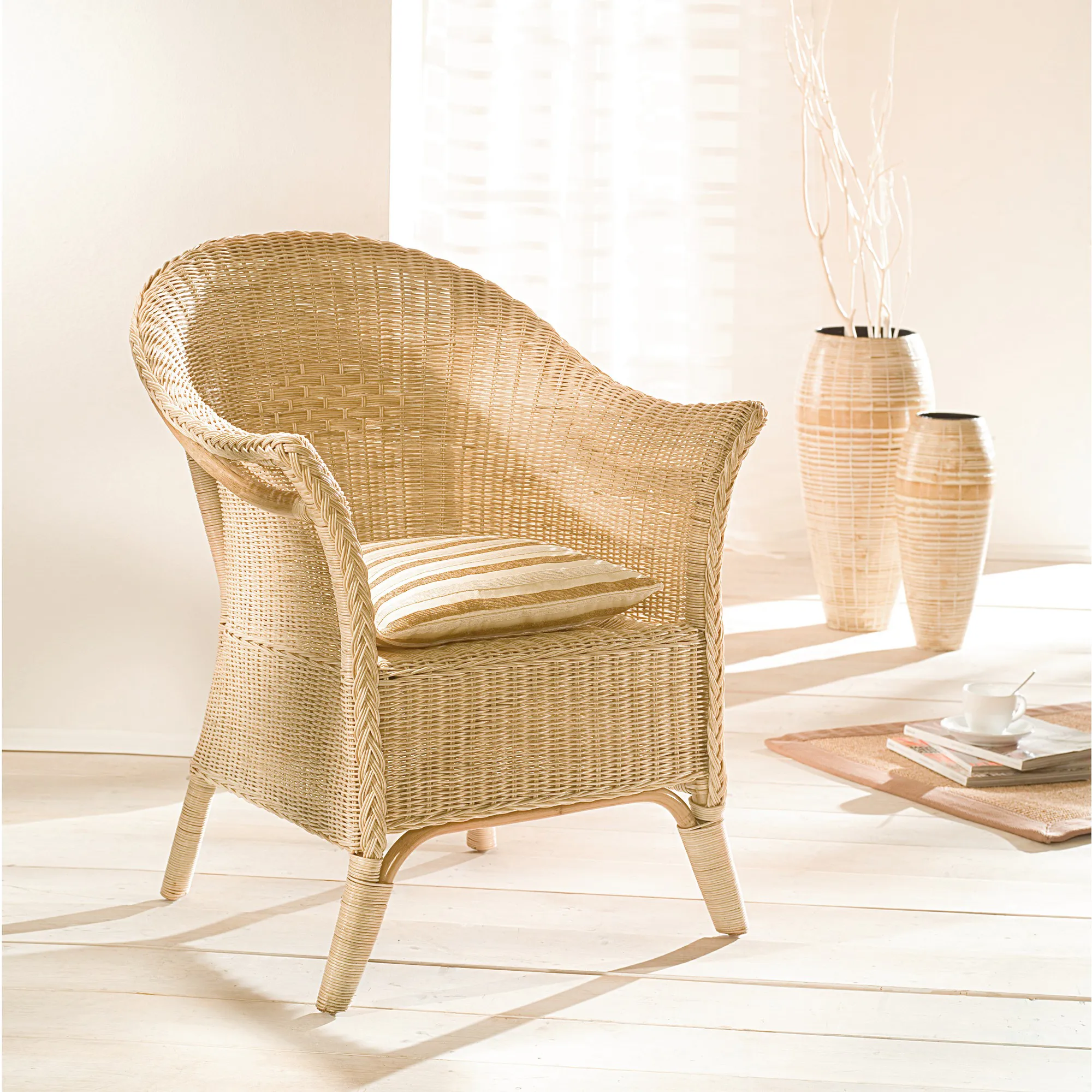 Rattansessel "Cosy"  im Frank Flechtwaren Online Shop für Entspannung pur kaufen