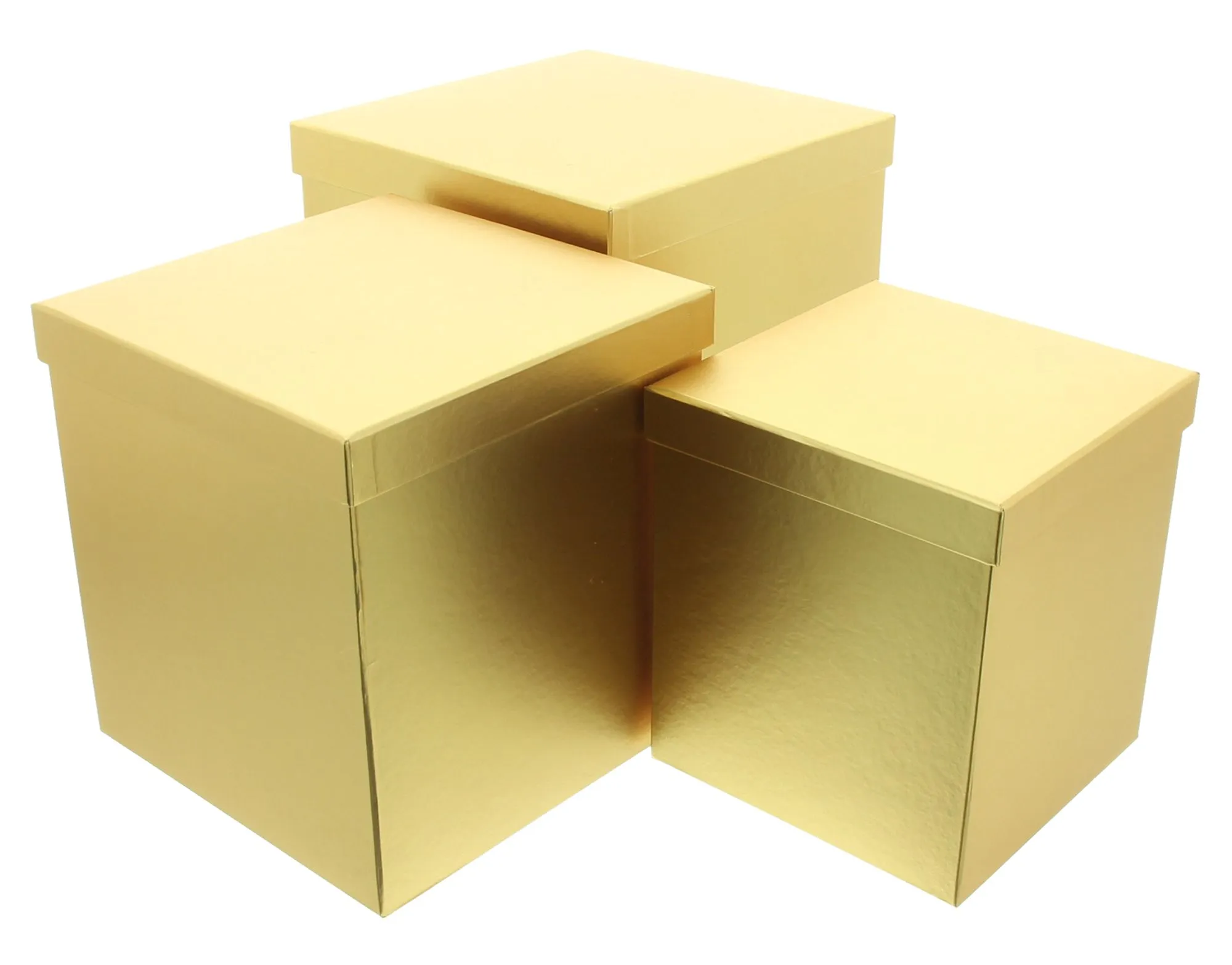 Geschenkbox "Goldschimmer", 3er Set  im Frank Flechtwaren Online Shop für Weihnachtliches Chalet kaufen