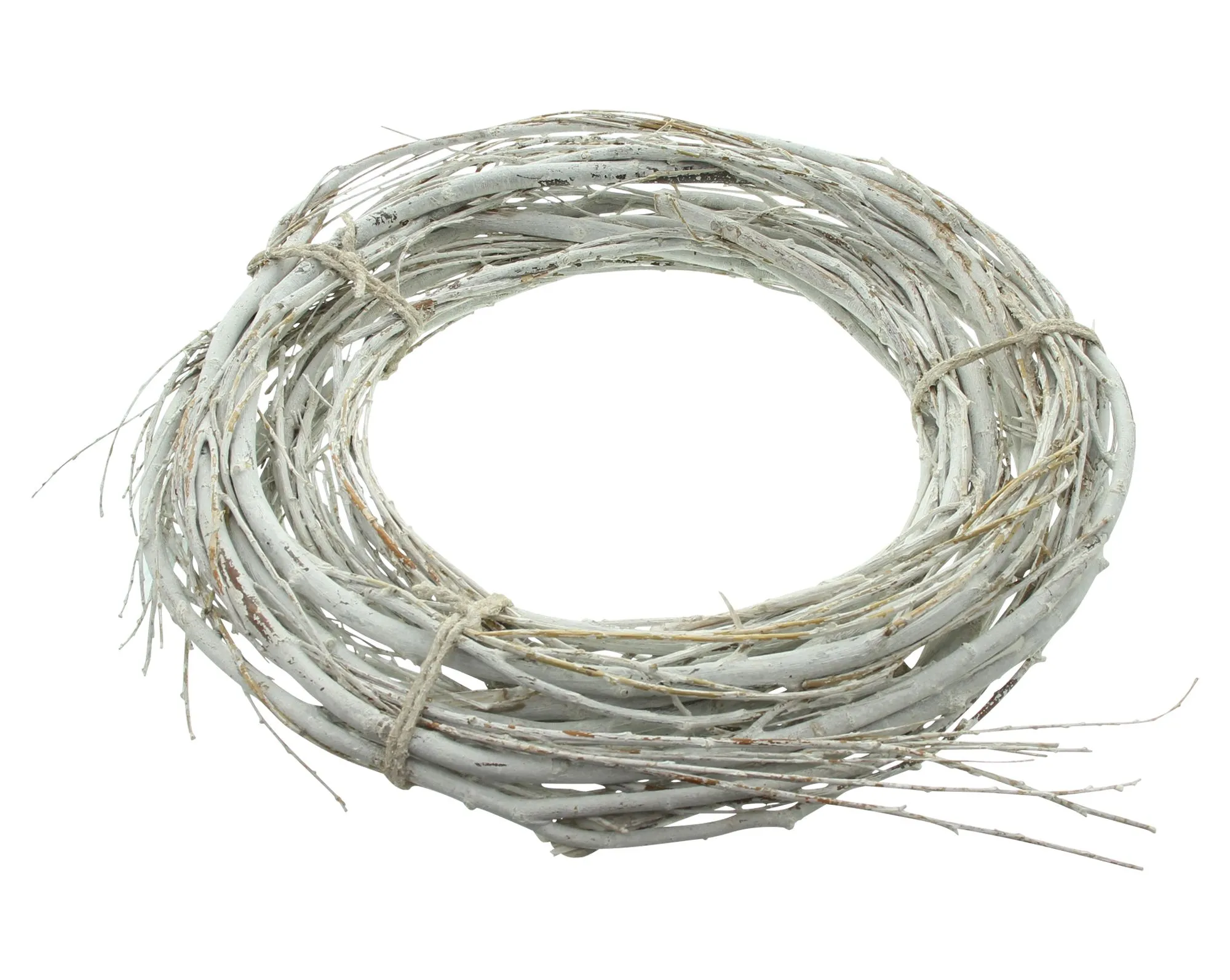 Reisigkranz "White Charme"  im Frank Flechtwaren Online Shop für Shabby Chic kaufen
