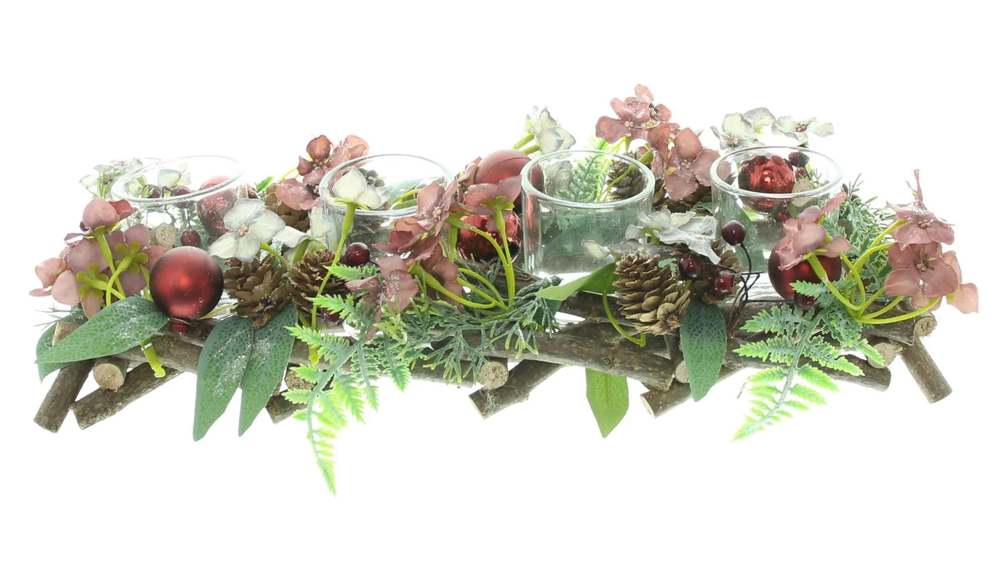 Windlicht "Winter Blossom"  im Frank Flechtwaren Online Shop für Gestecke kaufen
