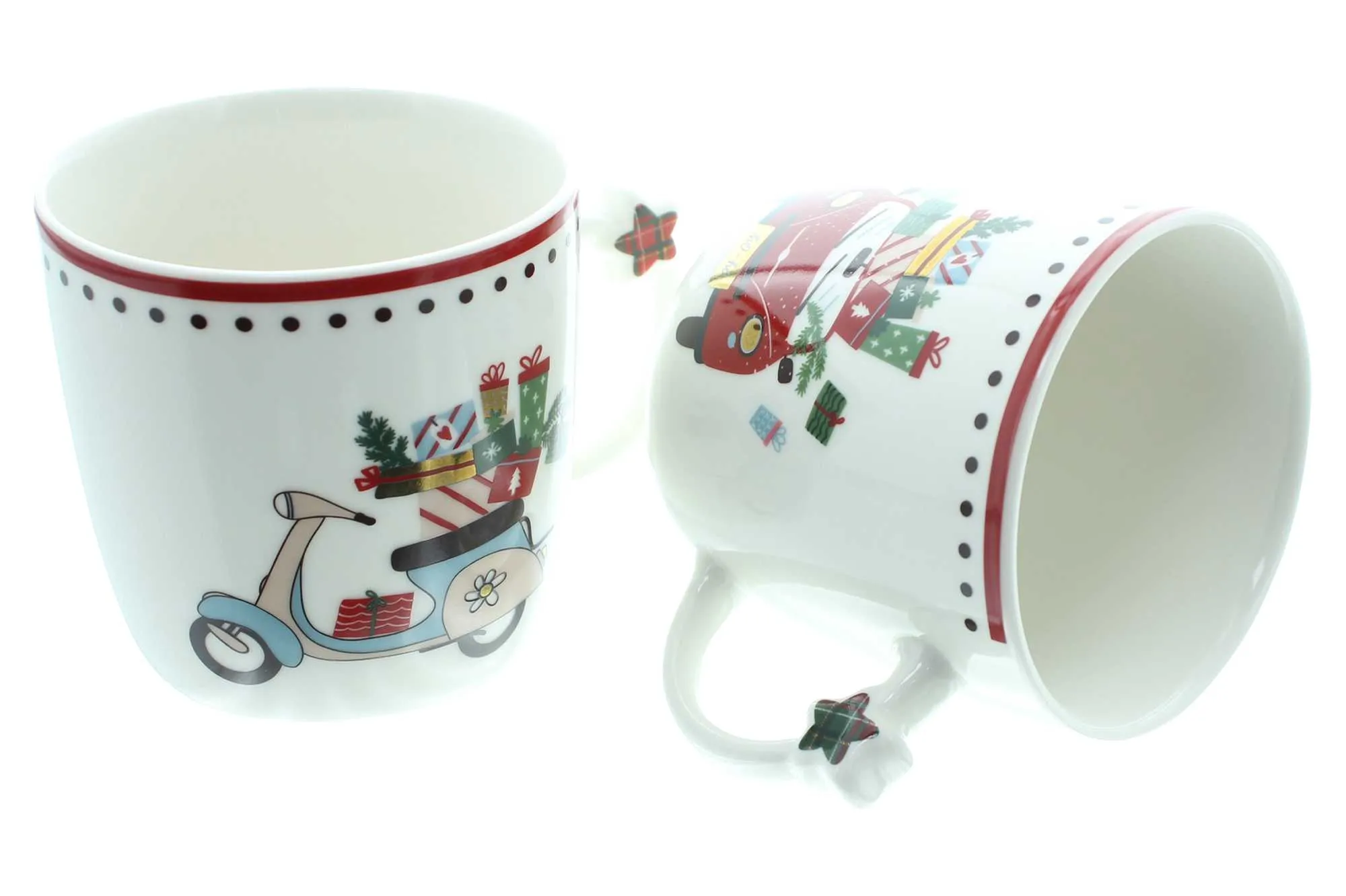 Tasse "Weihnachtstour", 2er Set  im Frank Flechtwaren Online Shop für Welcome to Santa's Home kaufen