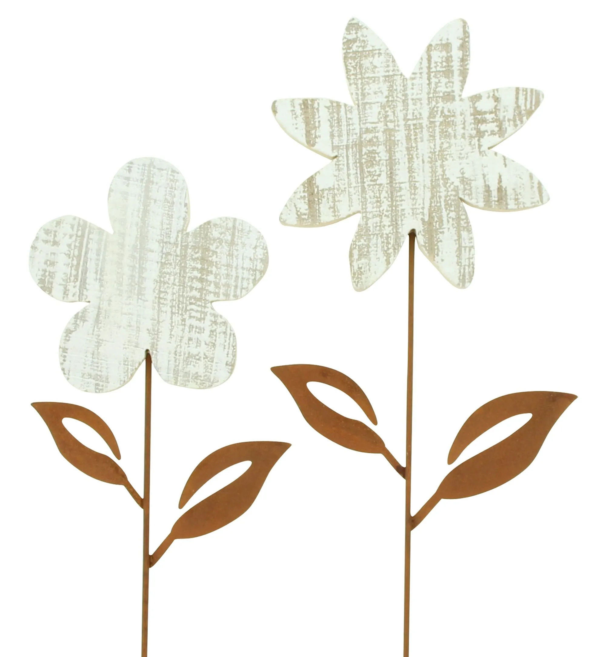 Gartenstecker "Blume", 2er Set  im Frank Flechtwaren Online Shop für Österliche Gartenstecker kaufen