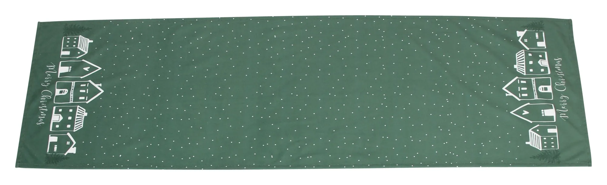 Tischläufer "Winterdorf"  im Frank Flechtwaren Online Shop für Festlicher Look: Mint &amp; Weiß kaufen
