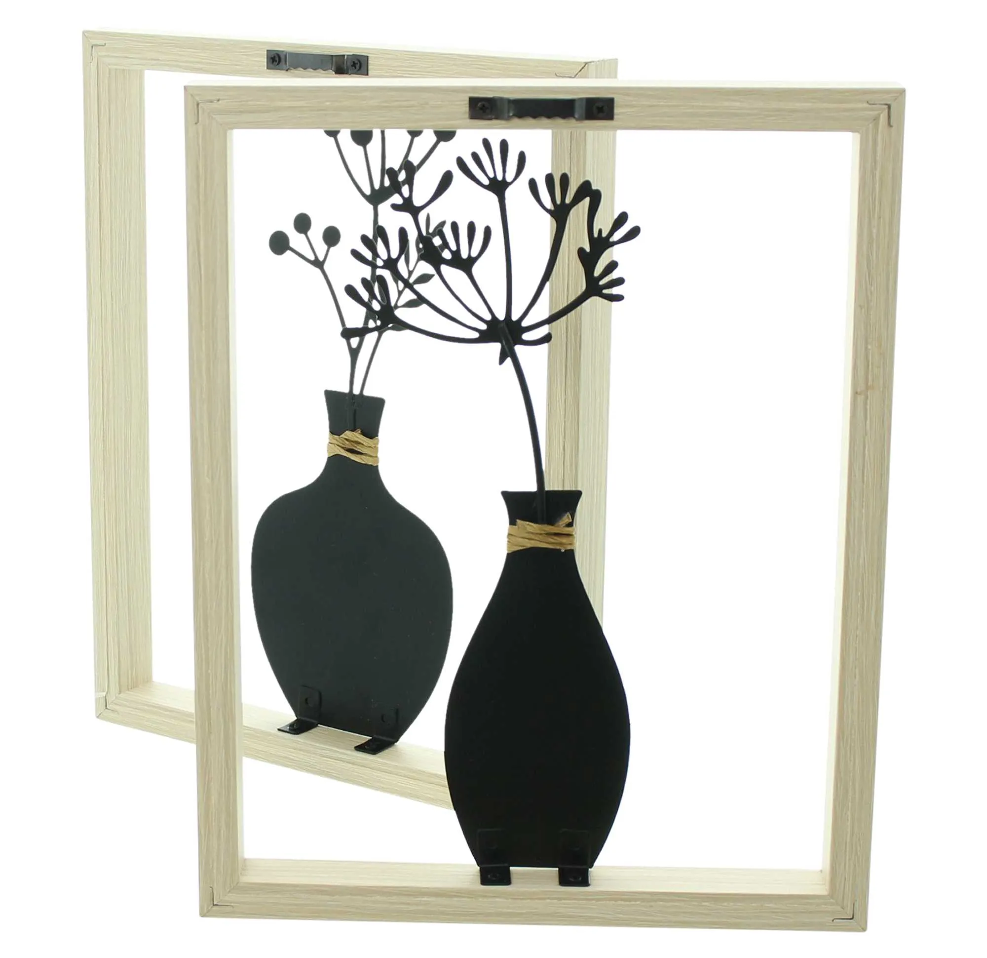 Wanddeko "Vase", 2er Set  im Frank Flechtwaren Online Shop für Wanddeko kaufen