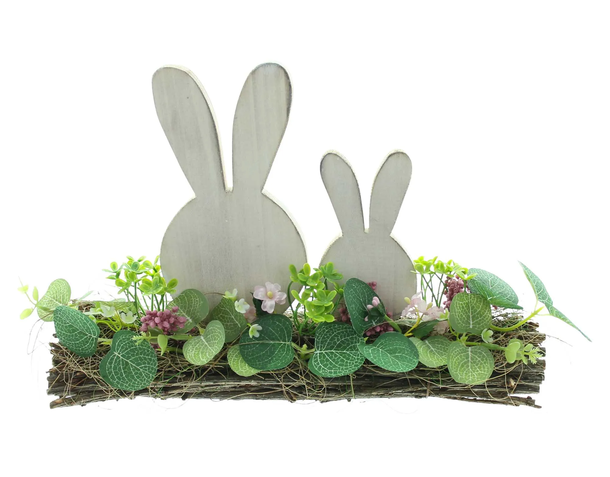 Osterdeko "Hasenpaar"  im Frank Flechtwaren Online Shop für Hasen &amp; Co kaufen