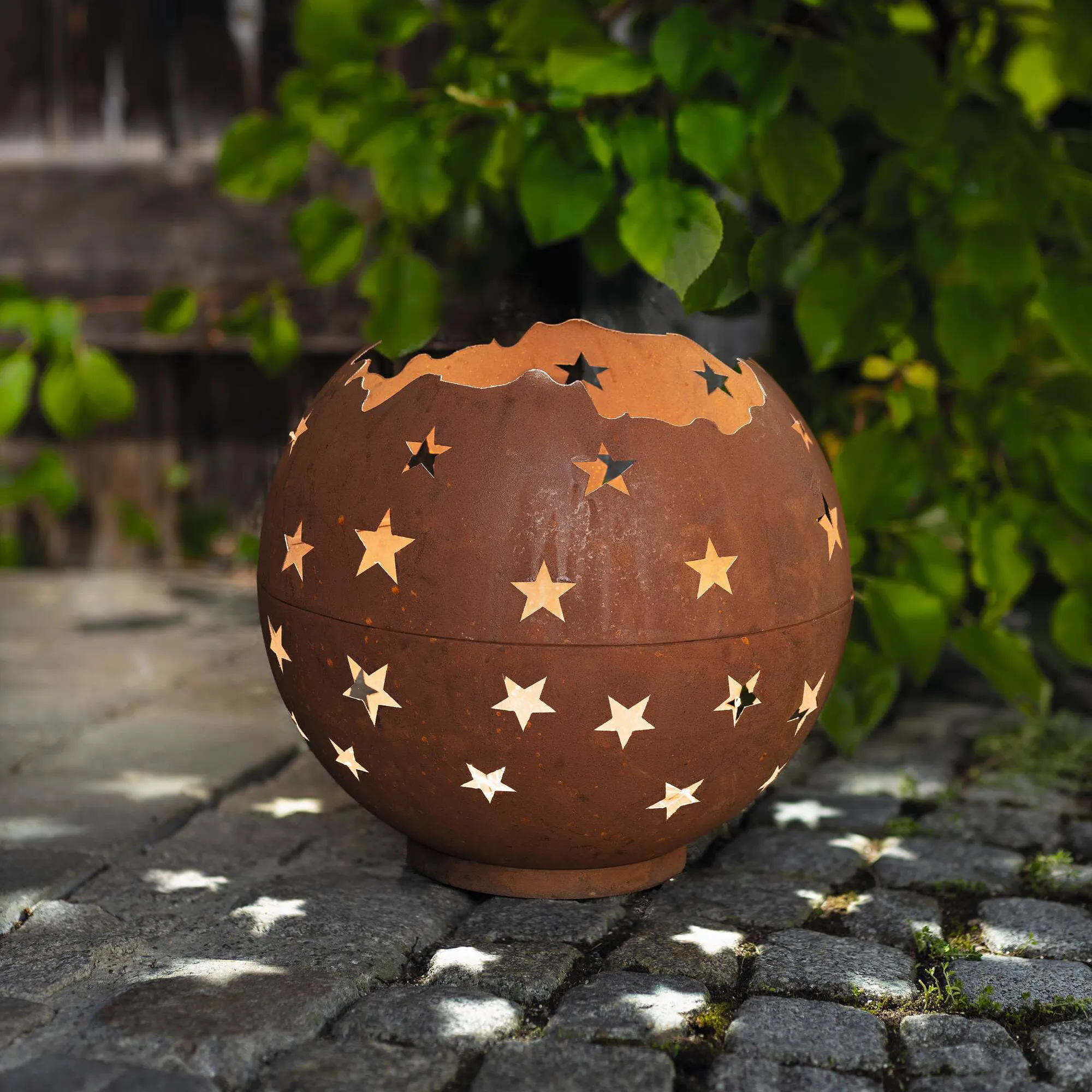 Windlicht "Sternenhimmel"  im Frank Flechtwaren Online Shop für Windlichter kaufen