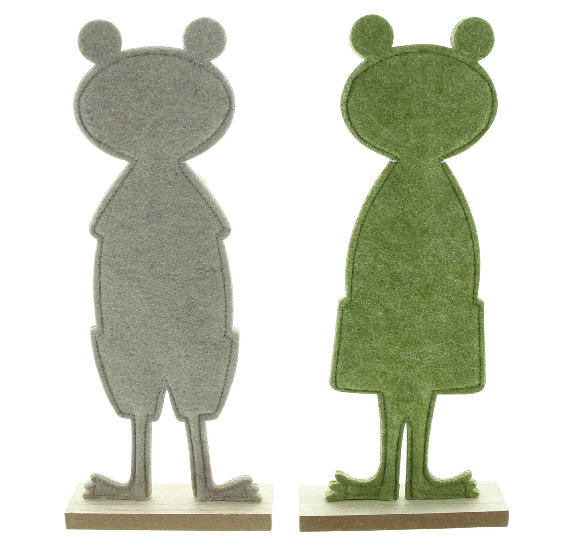 Frosch "Casual", 2er Set  im Frank Flechtwaren Online Shop für Dekofiguren kaufen