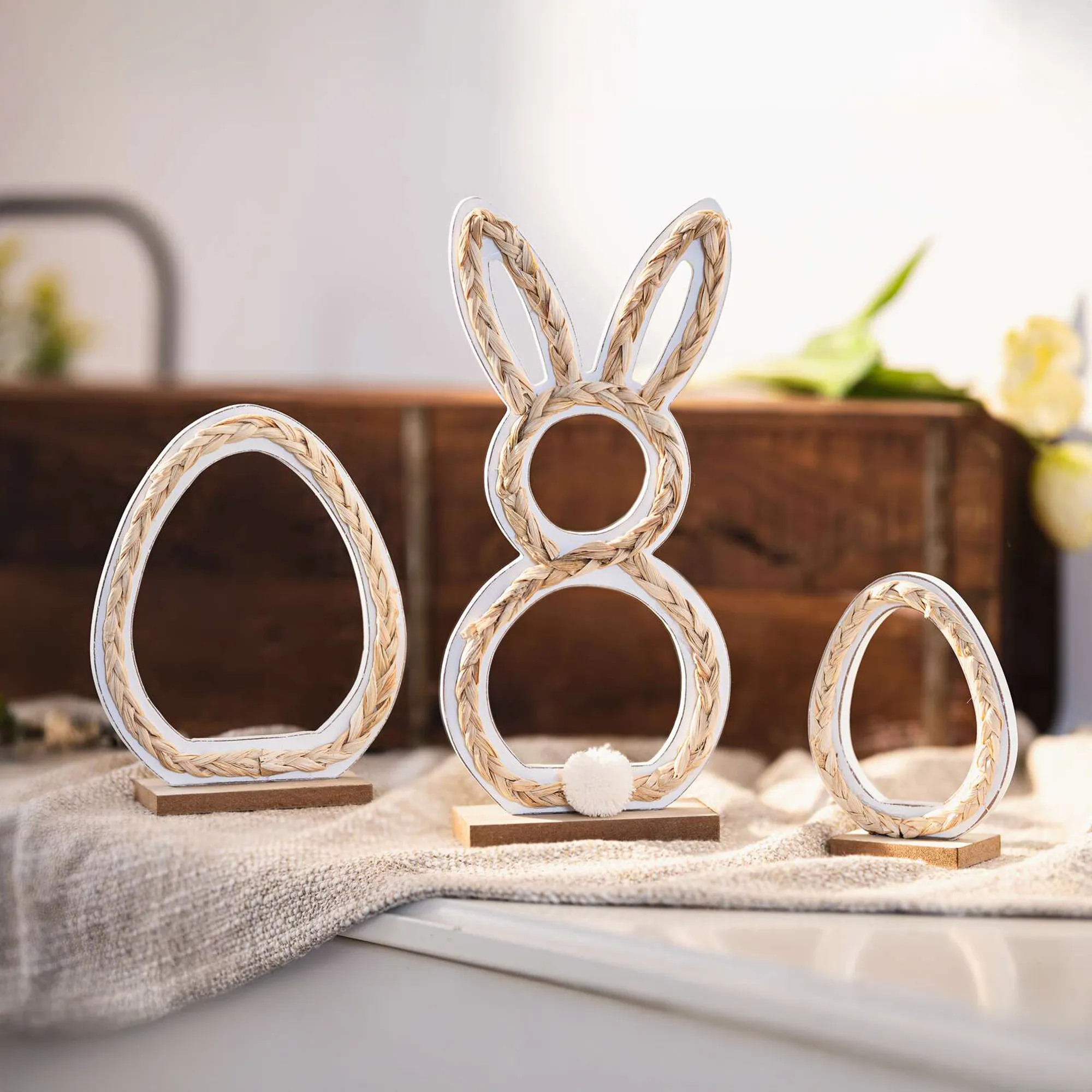 Osterdeko "Natur", 3er Set  im Frank Flechtwaren Online Shop kaufen