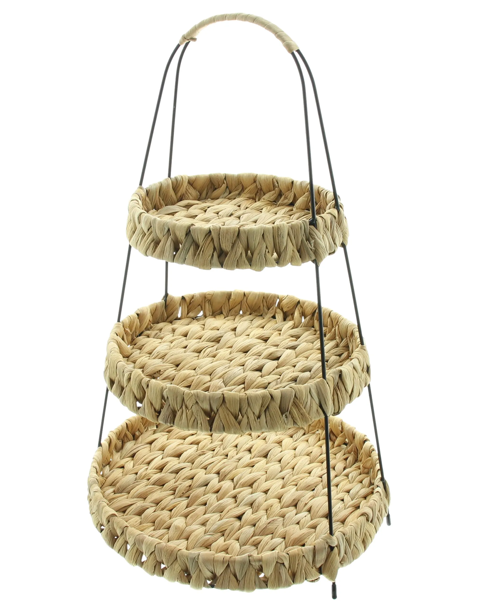 Etagere "Wasserhyazinthe"  im Frank Flechtwaren Online Shop für Dekoschalen &amp; -etageren kaufen