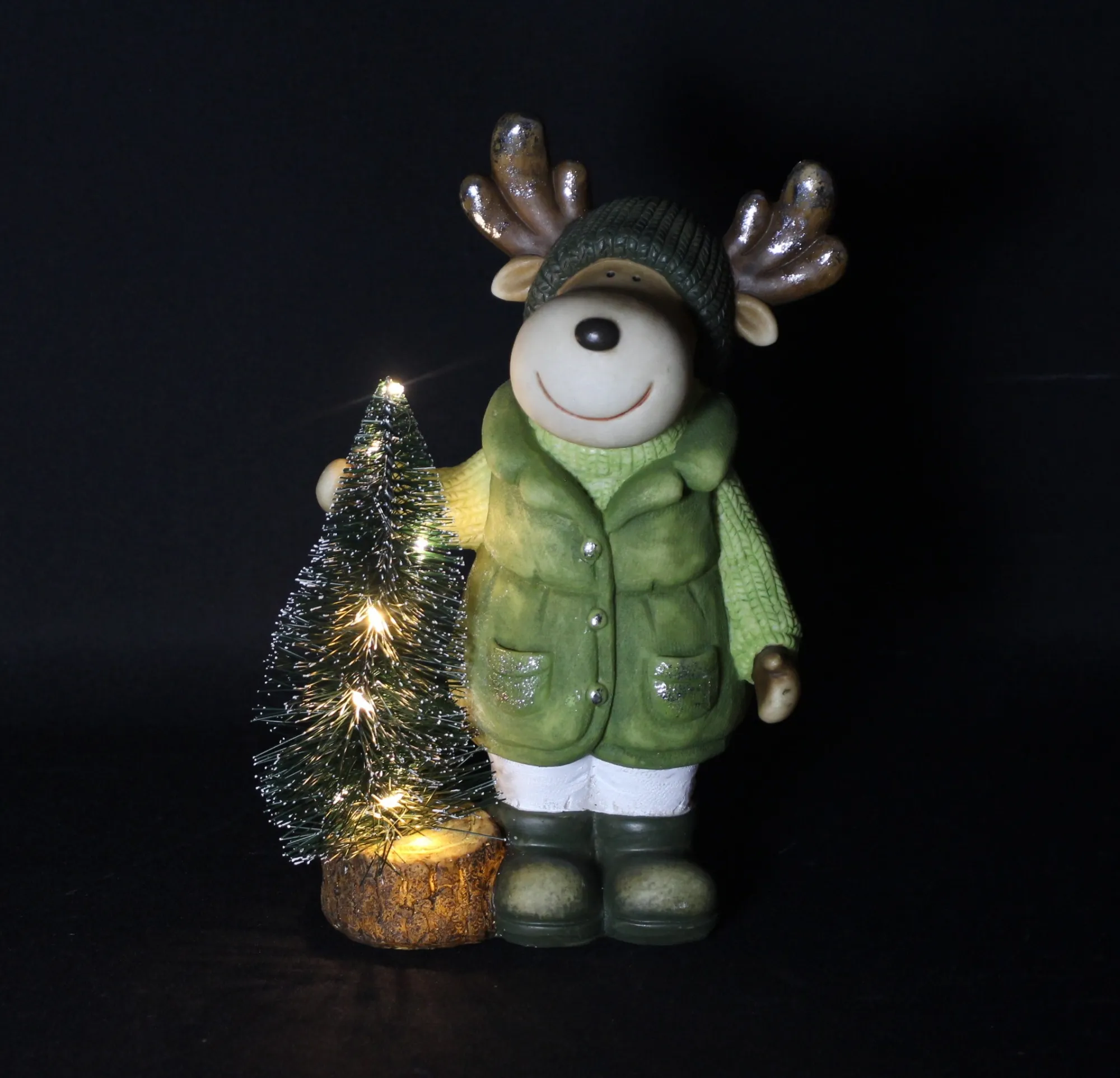 LED-Elch "Tannenbaum"  im Frank Flechtwaren Online Shop für Tannenbäume kaufen