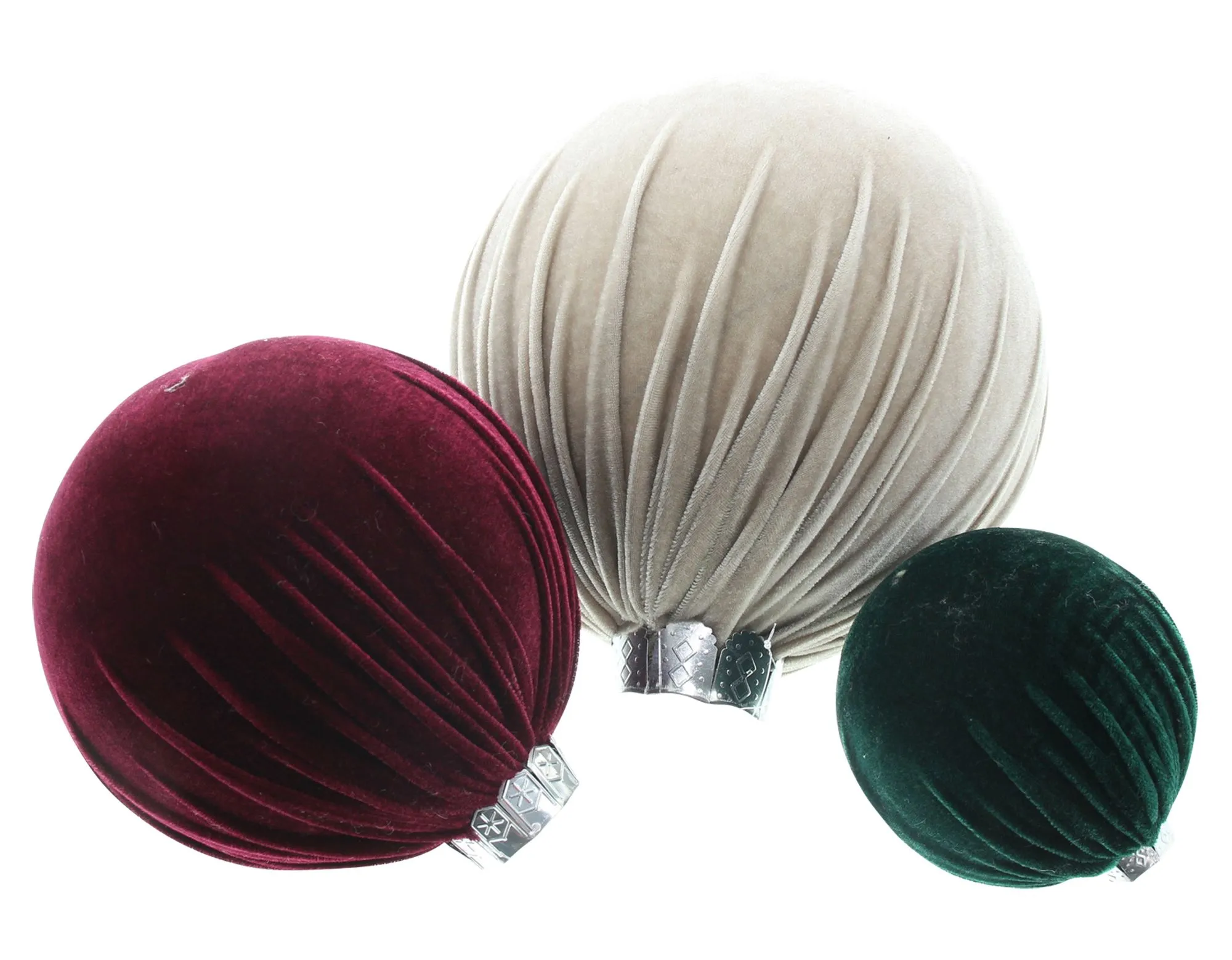 Deko-Kugel "Eleganz", 3er Set  im Frank Flechtwaren Online Shop für Christbaumkugeln kaufen