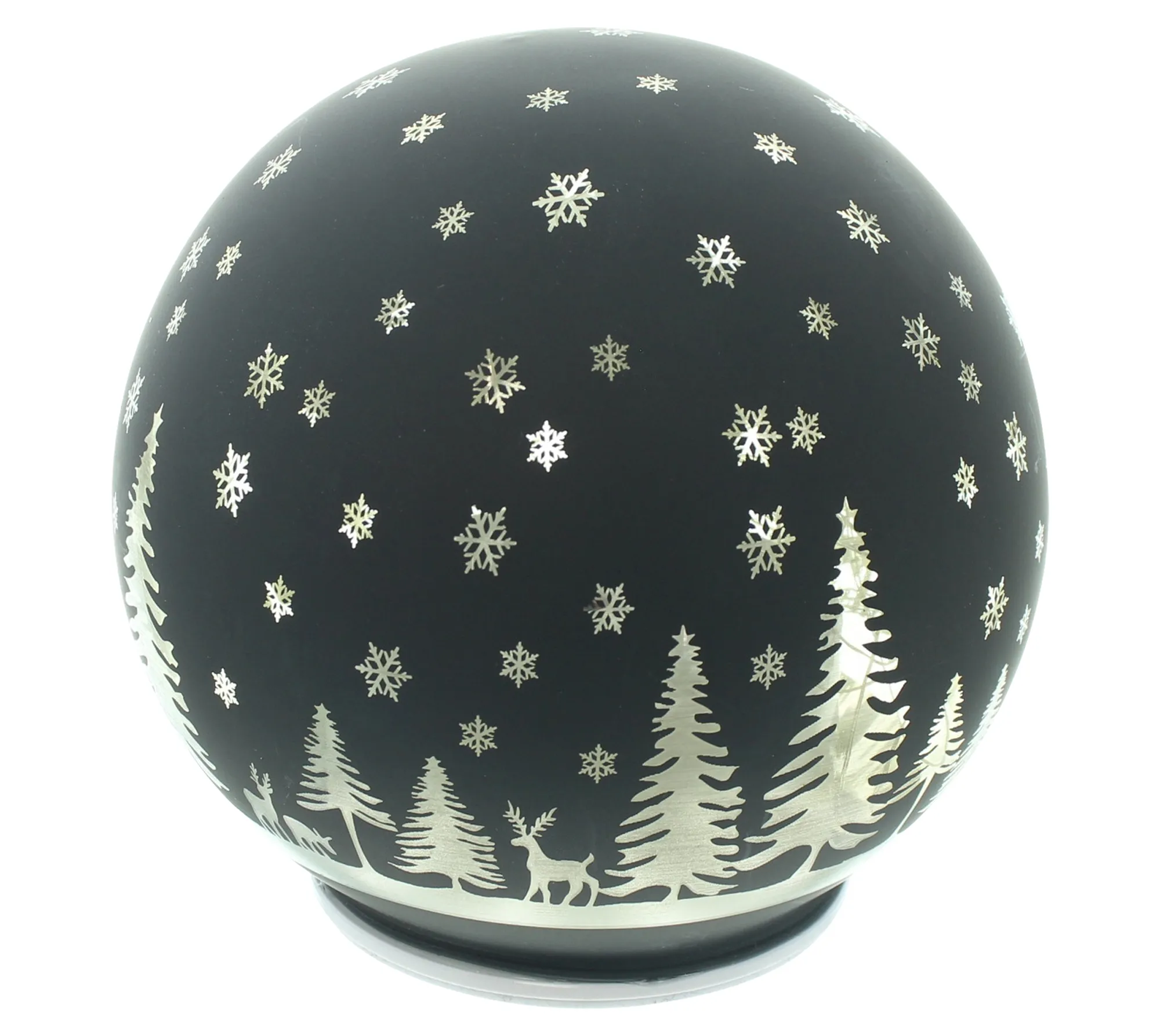 LED-Kugel "Winternacht"  im Frank Flechtwaren Online Shop für Weihnachtliche LED-Deko kaufen