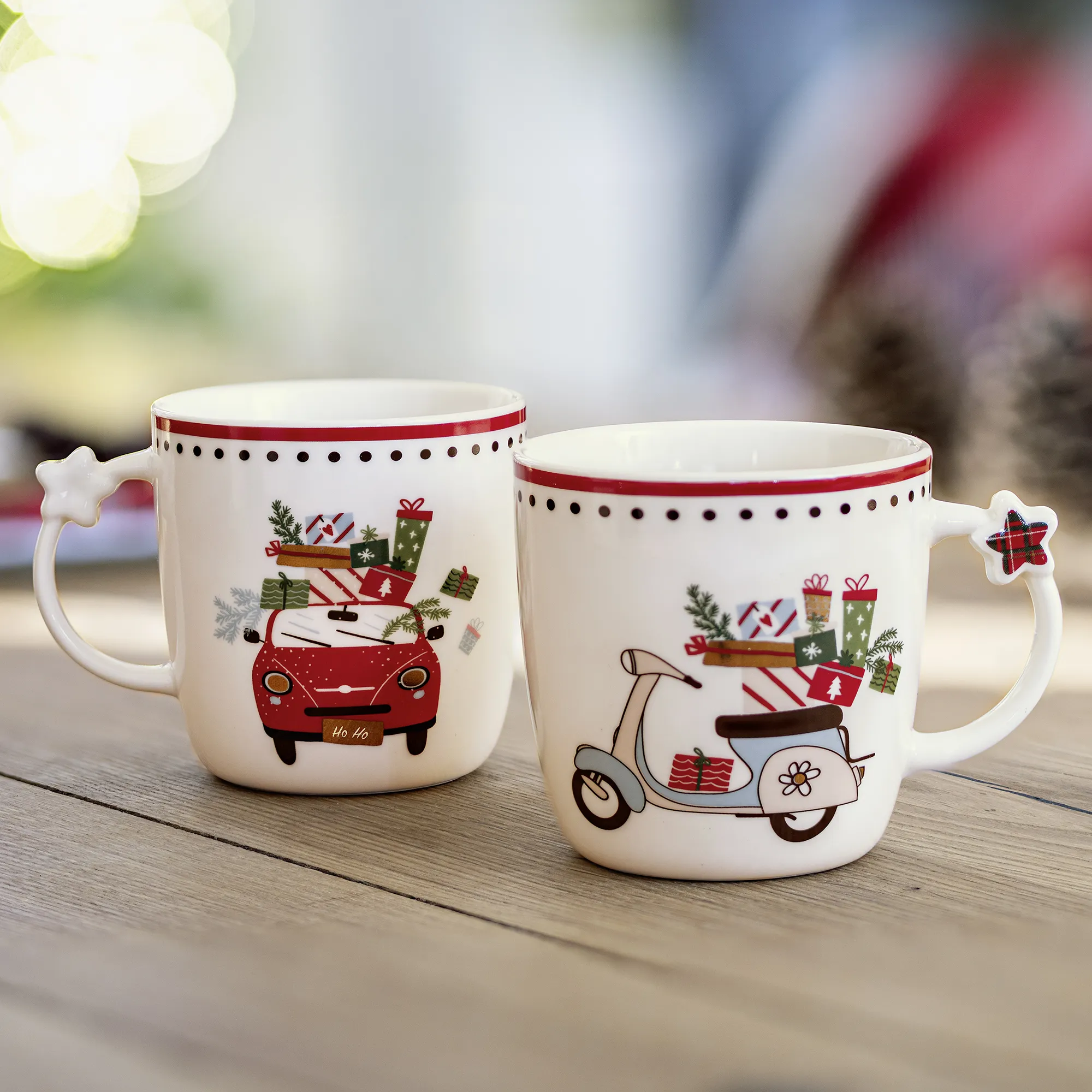 Tasse "Weihnachtstour", 2er Set  im Frank Flechtwaren Online Shop kaufen