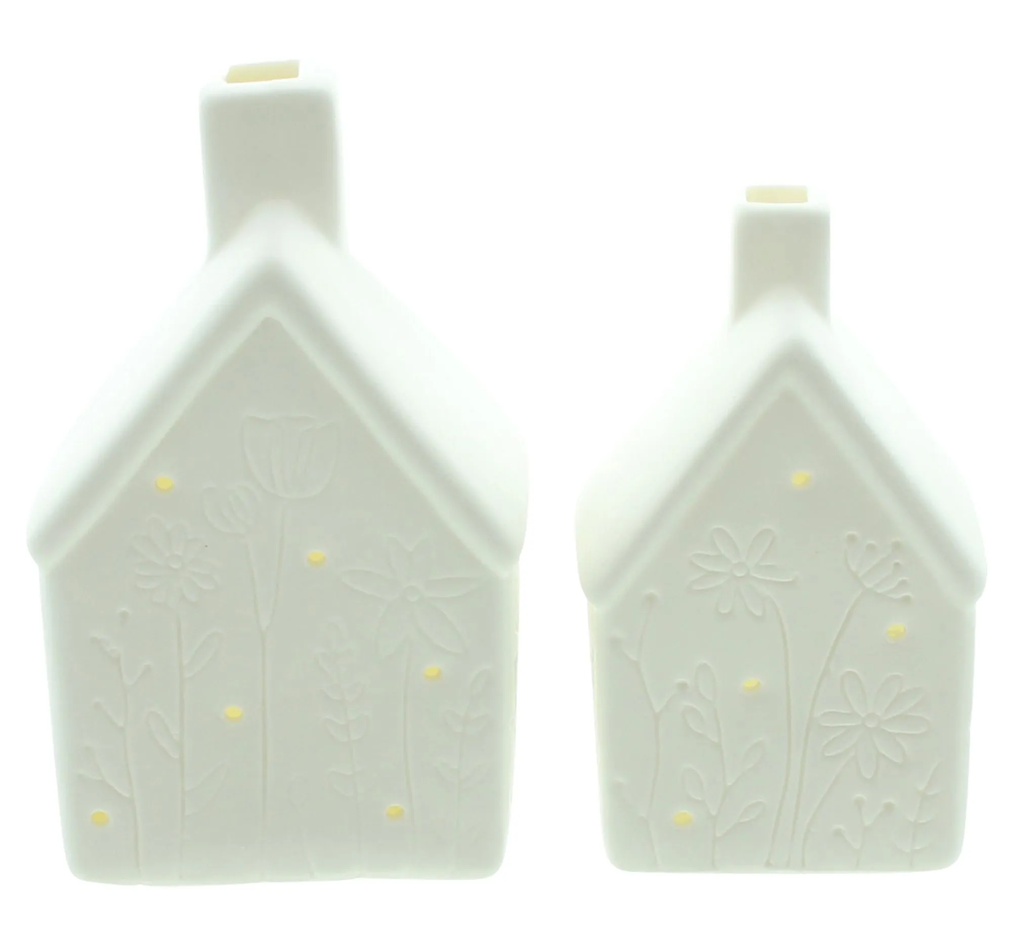 LED-Haus "Blumenwiese", 2er Set  im Frank Flechtwaren Online Shop für LED-Dekoobjekte kaufen