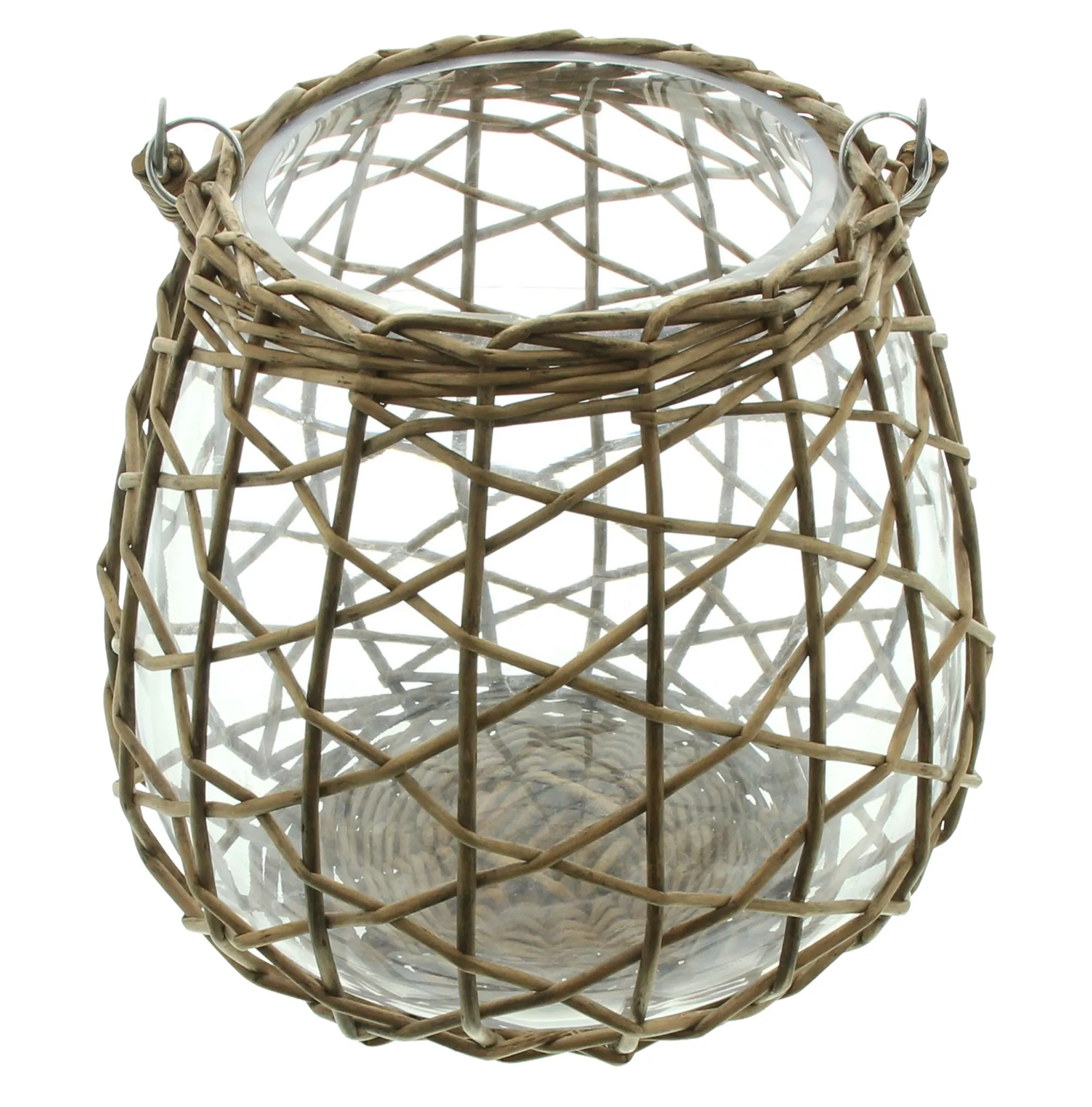 Windlicht "Geflecht"  im Frank Flechtwaren Online Shop für Naturtöne kaufen