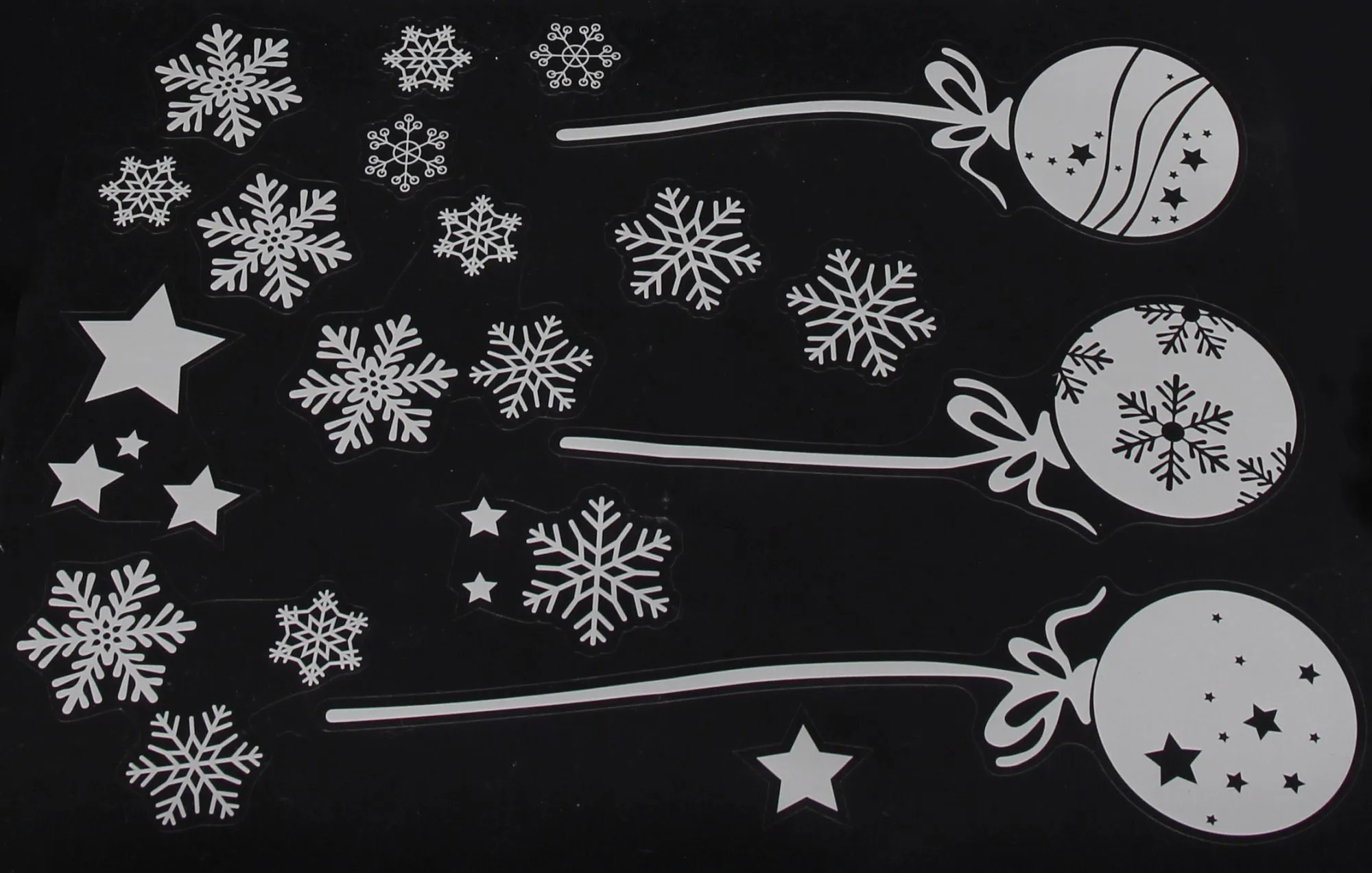 Fenstersticker "Merry Christmas", 33er Set  im Frank Flechtwaren Online Shop für Weihnachtliche Wanddeko kaufen