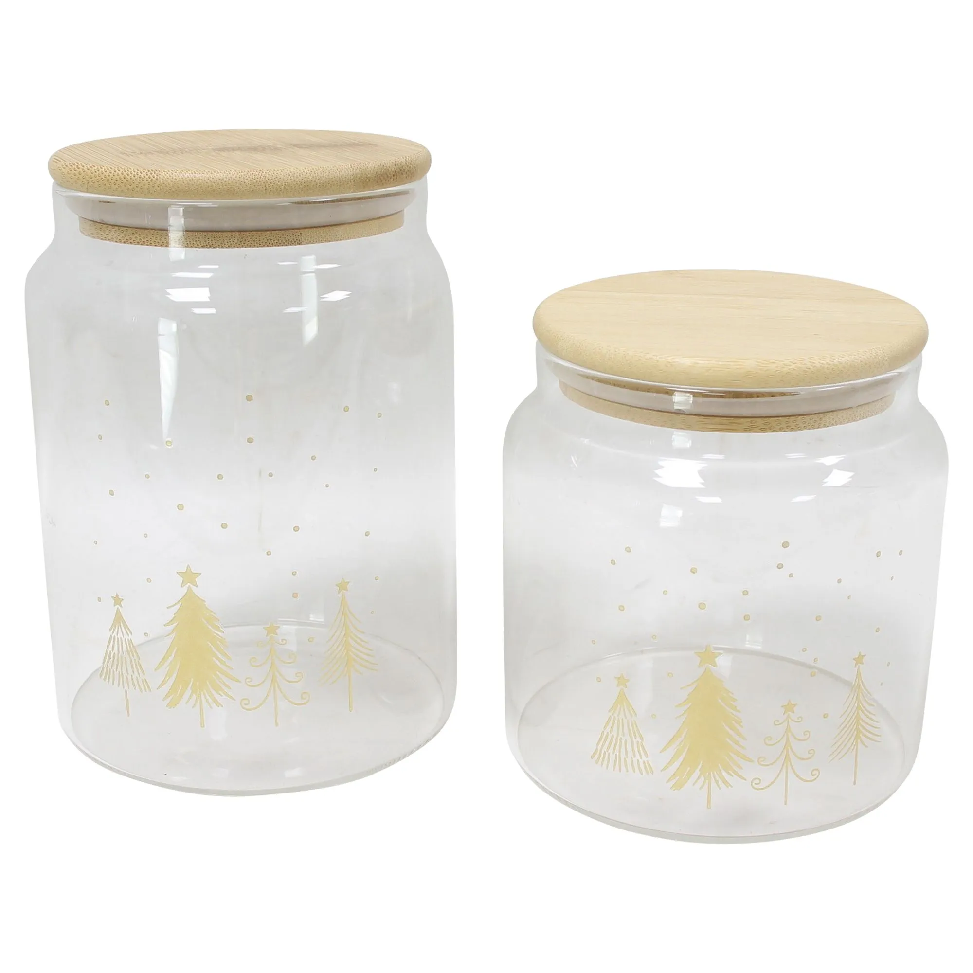 Vorratsglas "Weihnachtswald", 2er Set  im Frank Flechtwaren Online Shop für Weihnachtliches Chalet kaufen