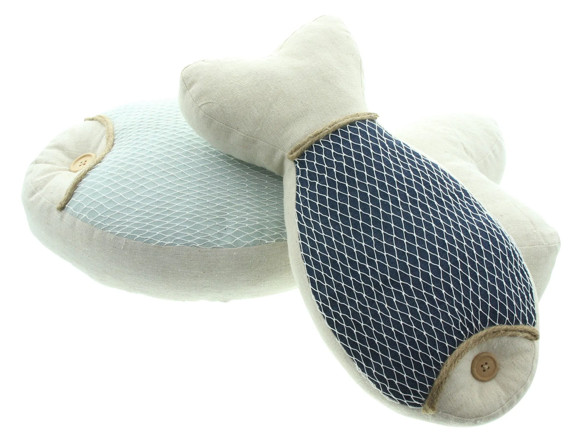 Dekokissen "Fisch", 2er Set  im Frank Flechtwaren Online Shop für Urlaubsfeeling kaufen