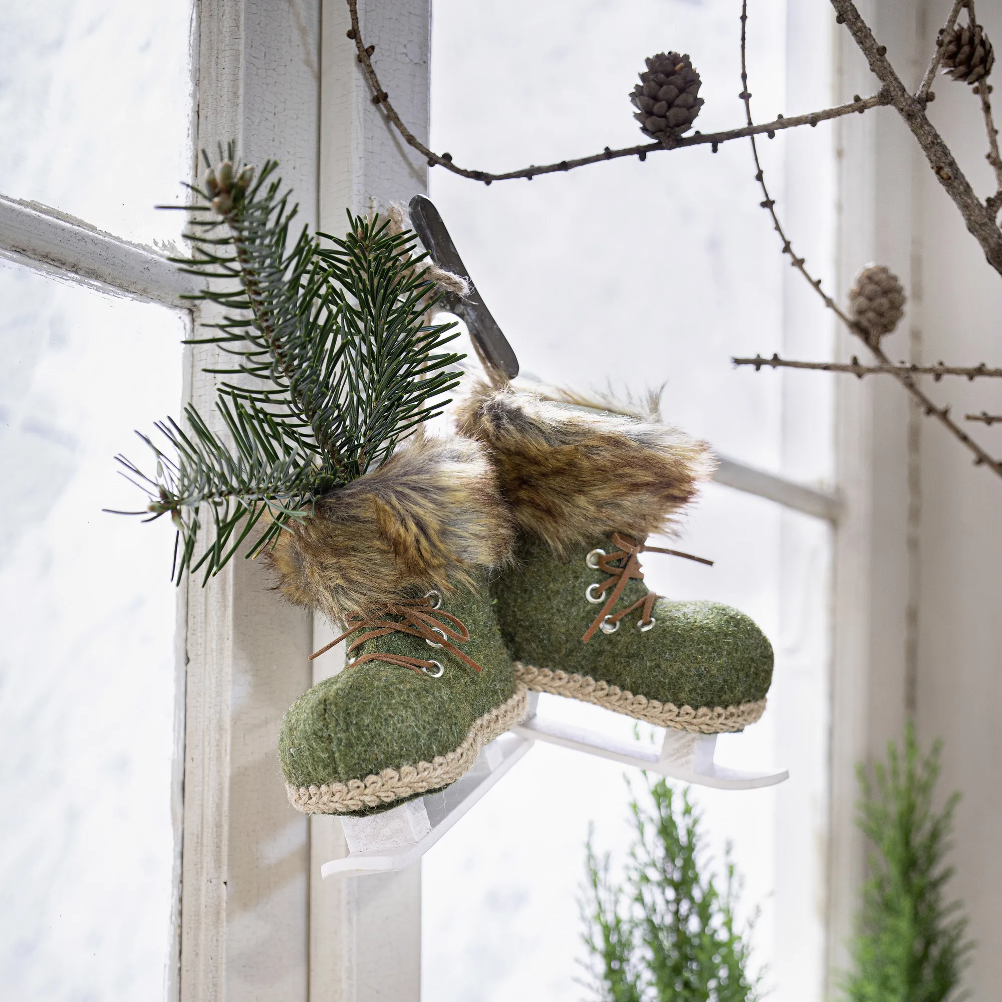 Hänger "Schlittschuhe", 2er Set  im Frank Flechtwaren Online Shop kaufen