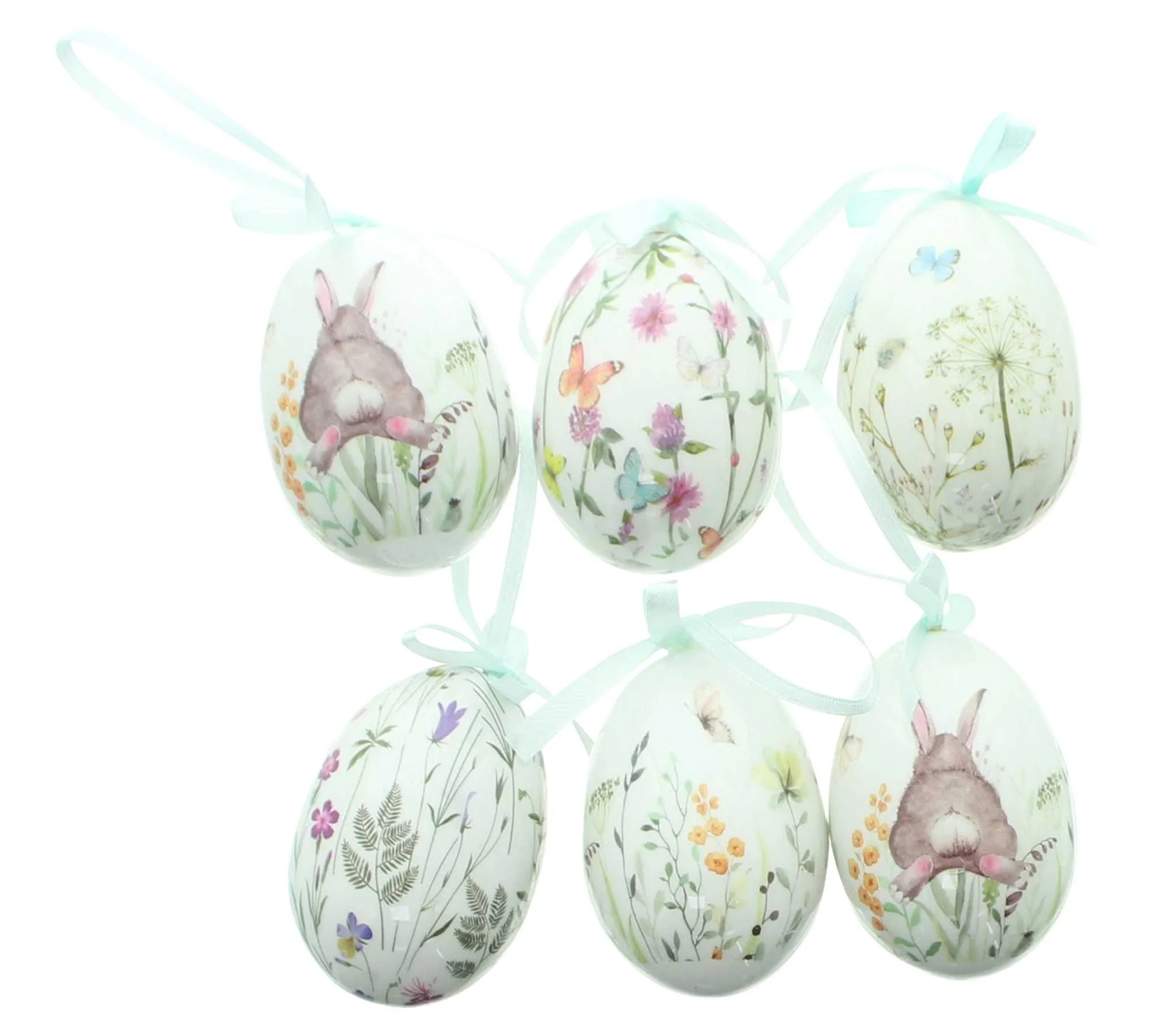 Deko-Ei "Osterwiese", 6er Set  im Frank Flechtwaren Online Shop für Ostereier kaufen