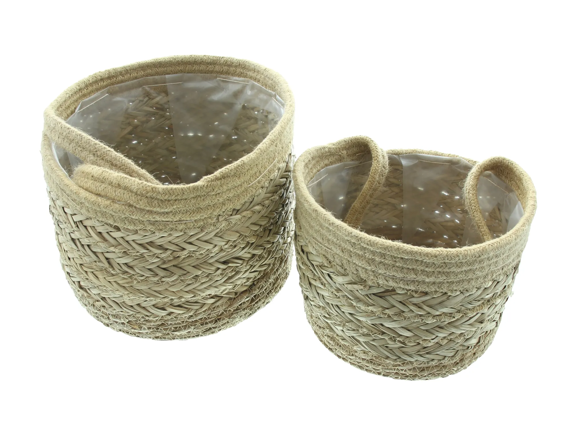 Hängekorb "Seegras", 2er Set  im Frank Flechtwaren Online Shop für Balkonien kaufen