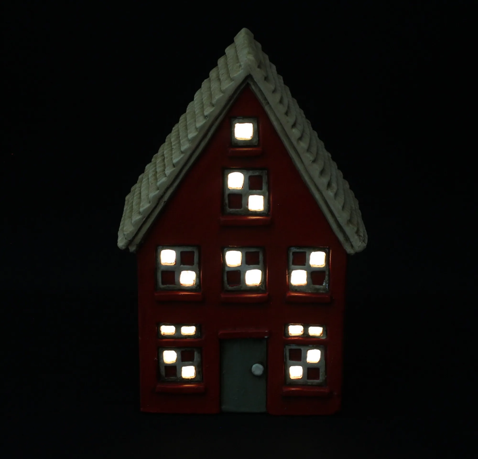 LED-Haus "Sweet red Home"  im Frank Flechtwaren Online Shop für Weihnachtliche LED-Deko kaufen