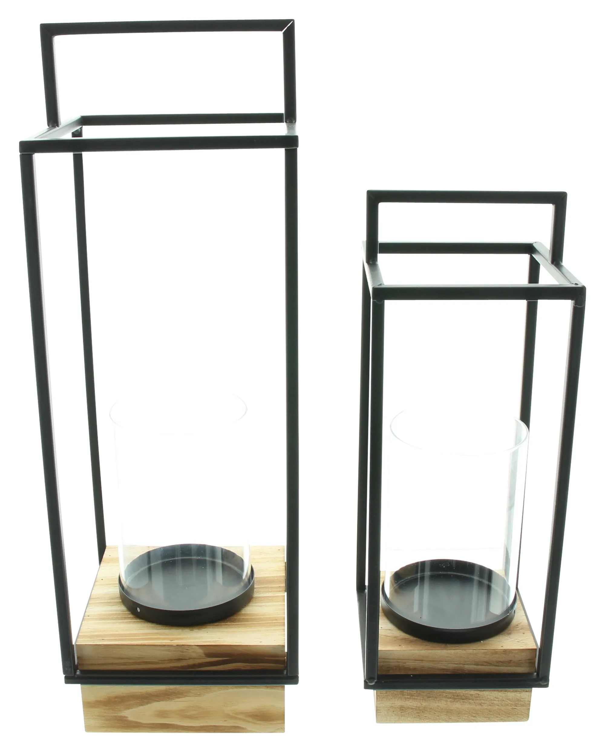 Laterne "Industrial Modern", 2er Set  im Frank Flechtwaren Online Shop für Laternen kaufen