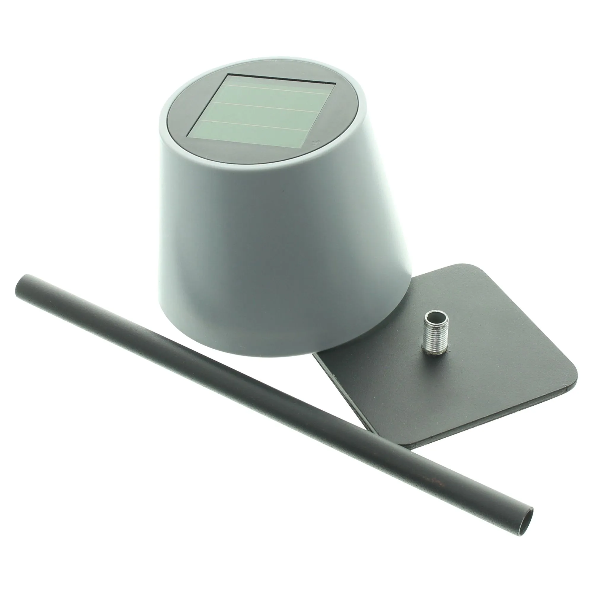 LED-Solar-Tischlampe "Grey"  im Frank Flechtwaren Online Shop für LED-Lampen kaufen