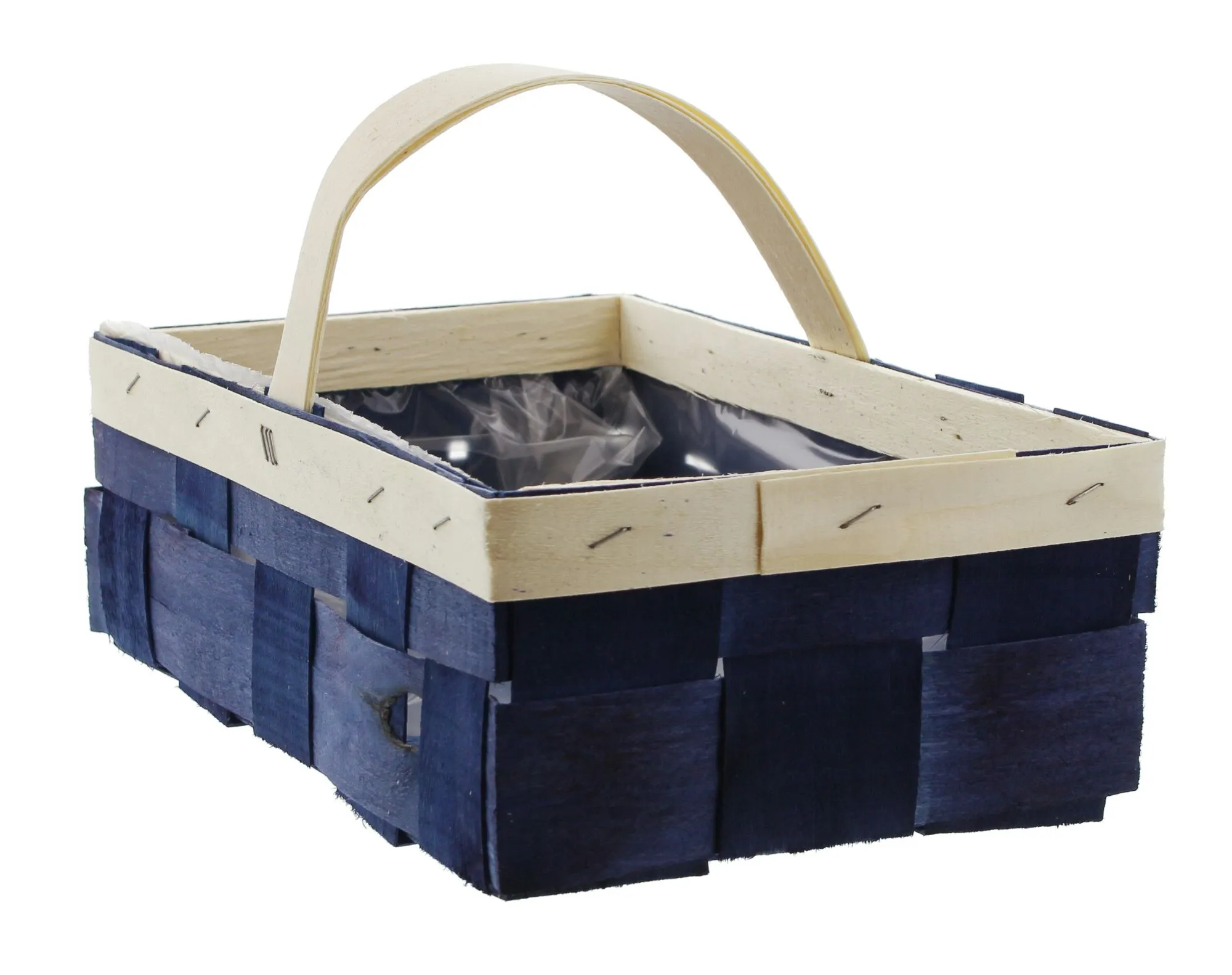 Bügelkorb "Gefärbt", blau  im Frank Flechtwaren Online Shop für Korbwaren: Handmade in Europe kaufen