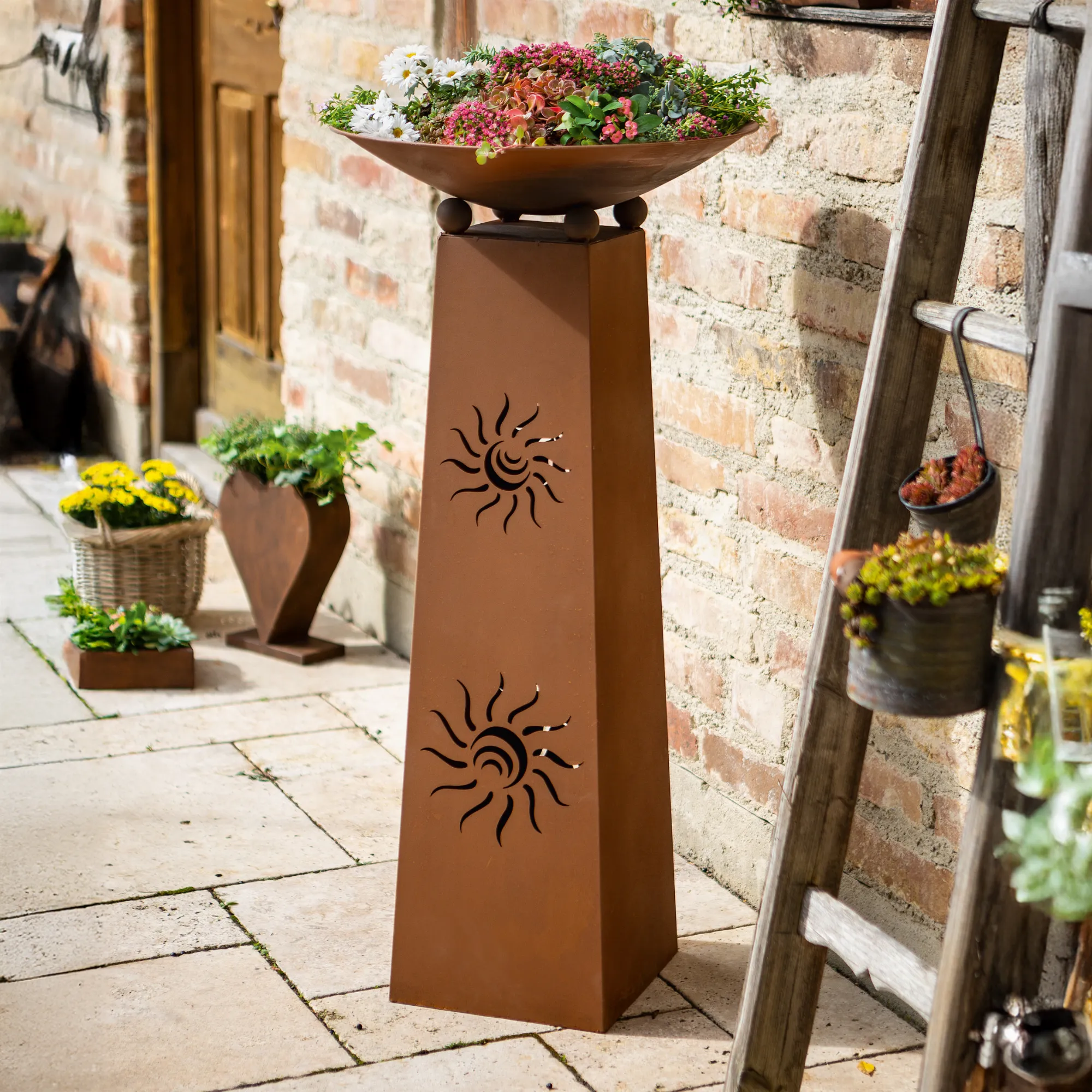 Säule "Sonne", 2tlg.  im Frank Flechtwaren Online Shop kaufen