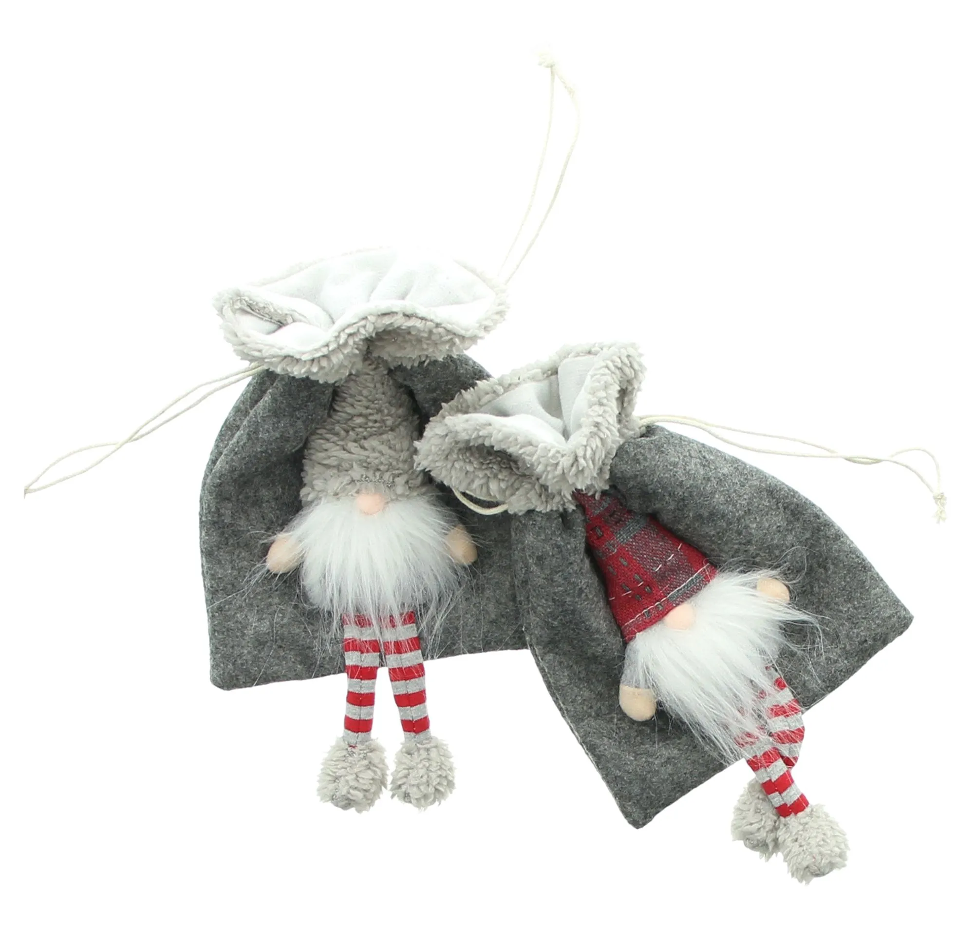 Geschenkbeutel "Wichtel", 2er Set  im Frank Flechtwaren Online Shop für Geschenktaschen &amp; -säckchen kaufen