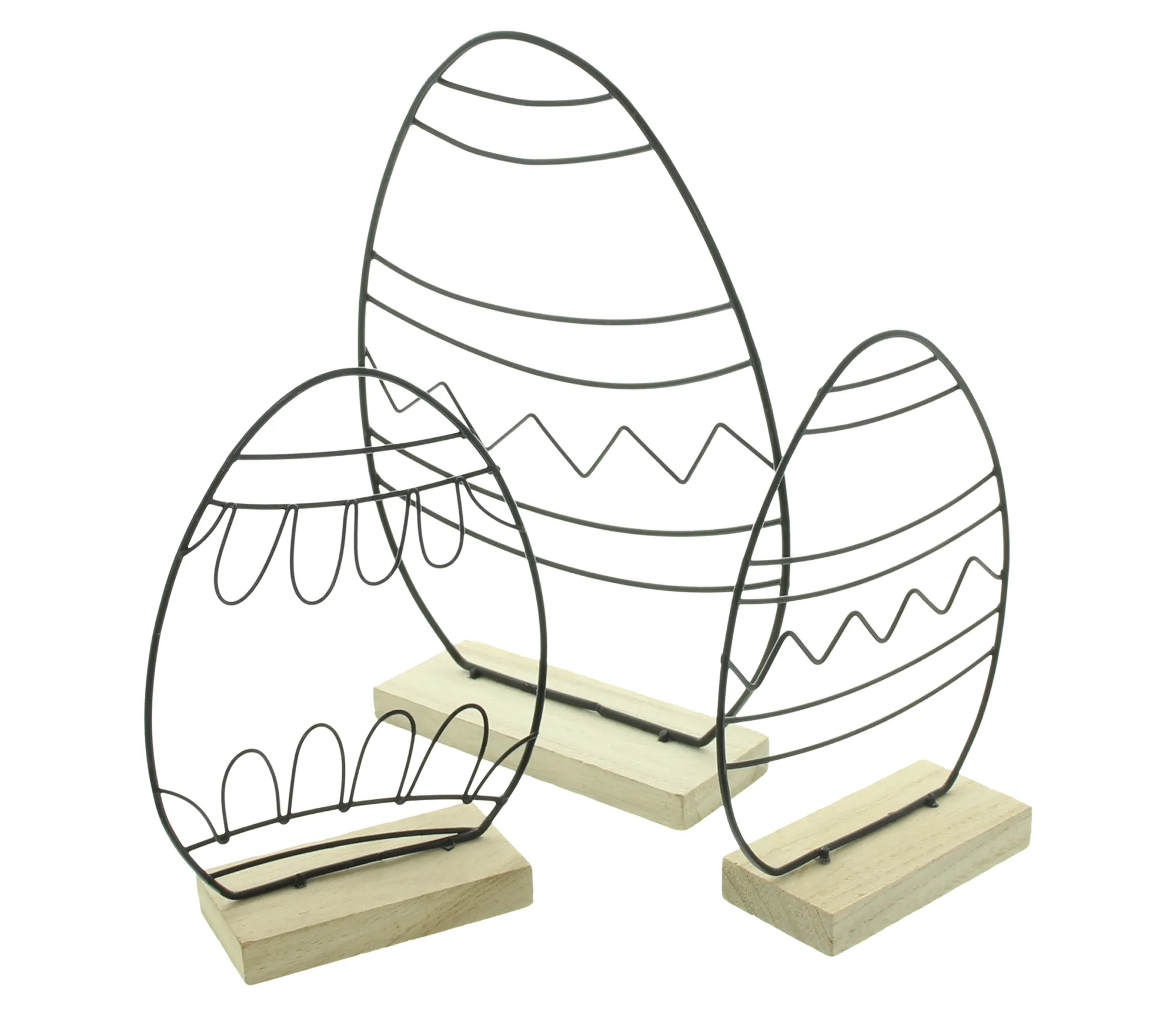 Osterdeko "Modern", 3er Set  im Frank Flechtwaren Online Shop für Ostereier kaufen