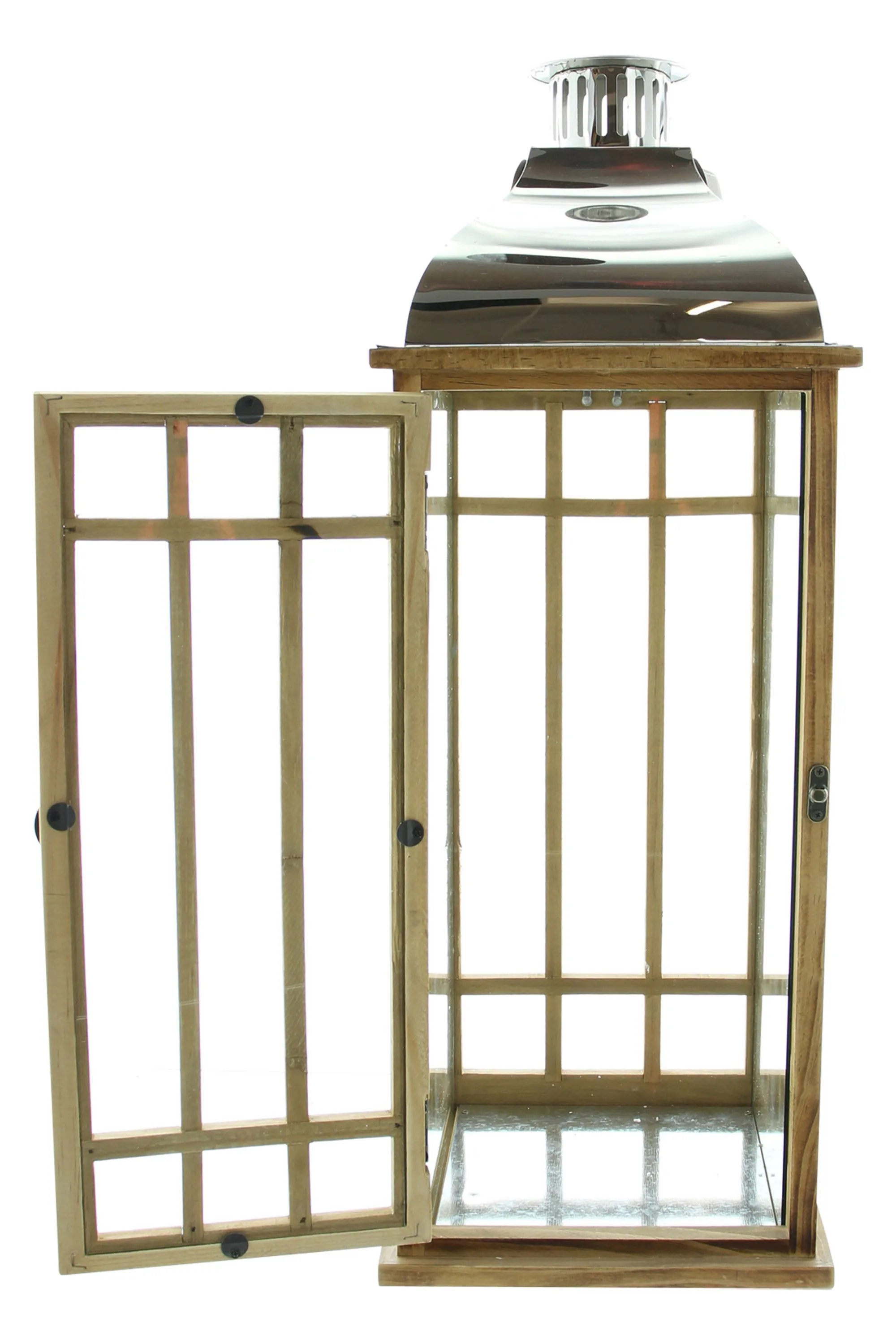 Laterne "Wood", groß  im Frank Flechtwaren Online Shop für Laternen kaufen