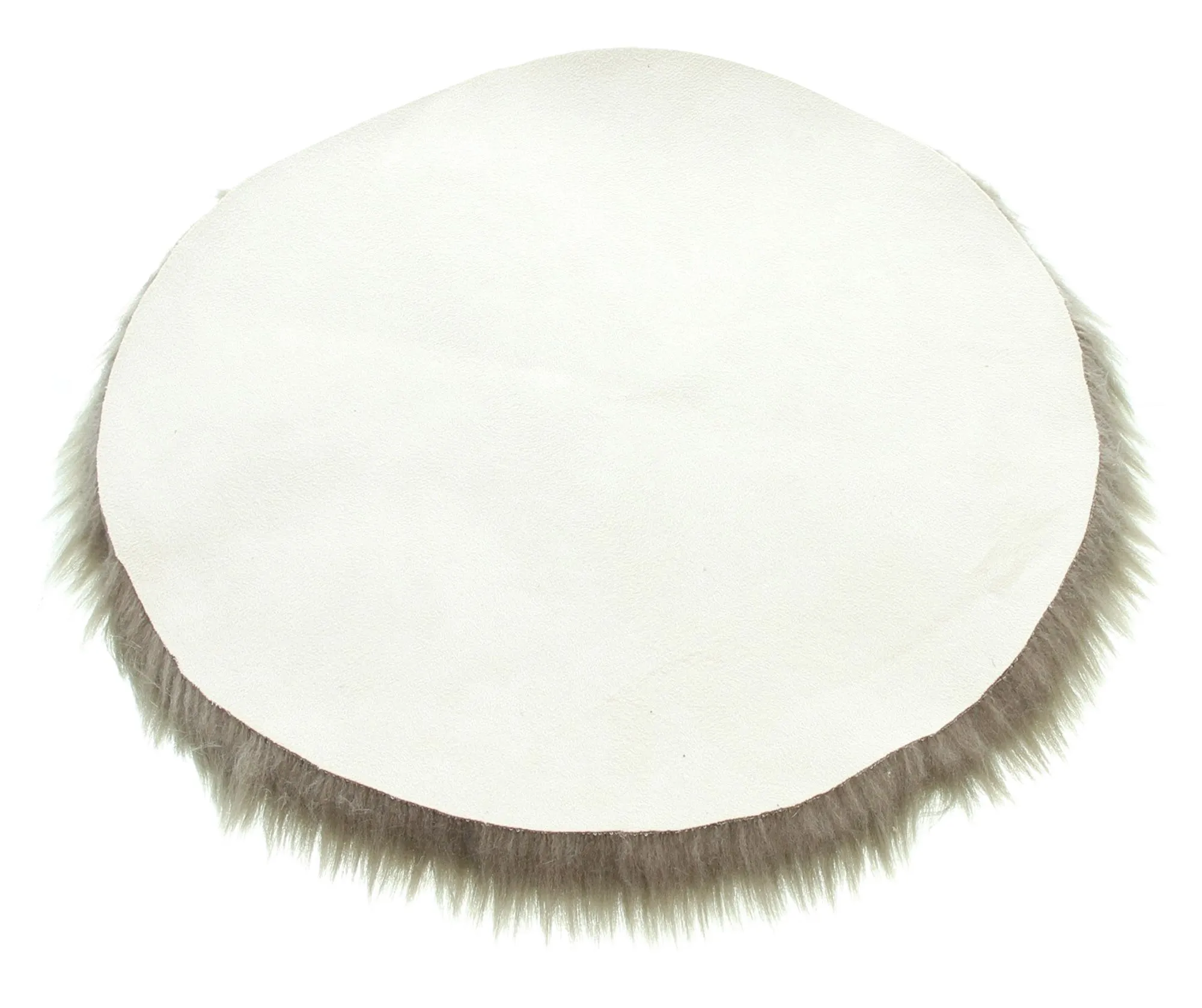Dekofell "Light Platin", rund  im Frank Flechtwaren Online Shop für Naturverbunden kaufen
