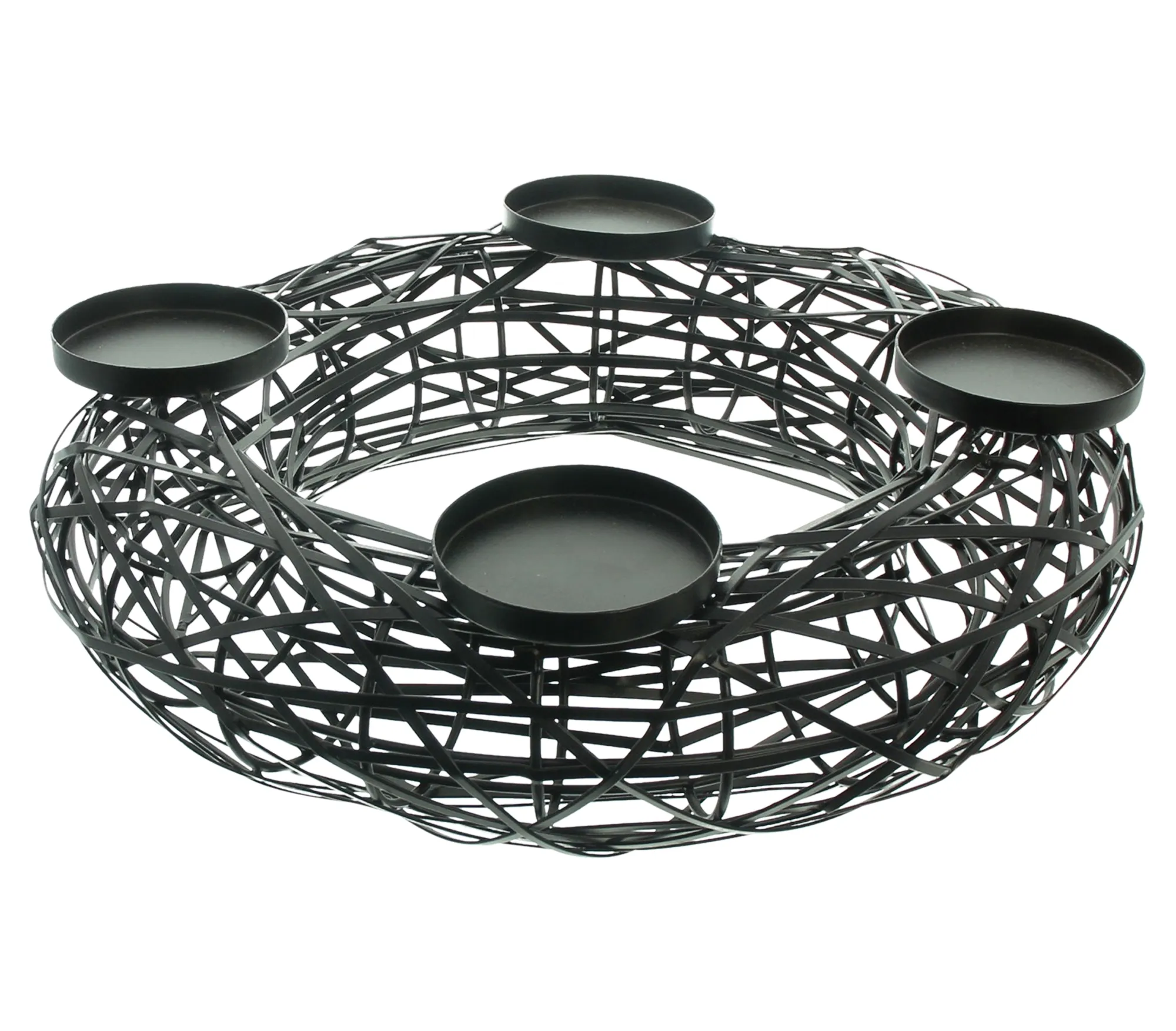 Metallkranz "Candela"  im Frank Flechtwaren Online Shop für Adventskränze kaufen