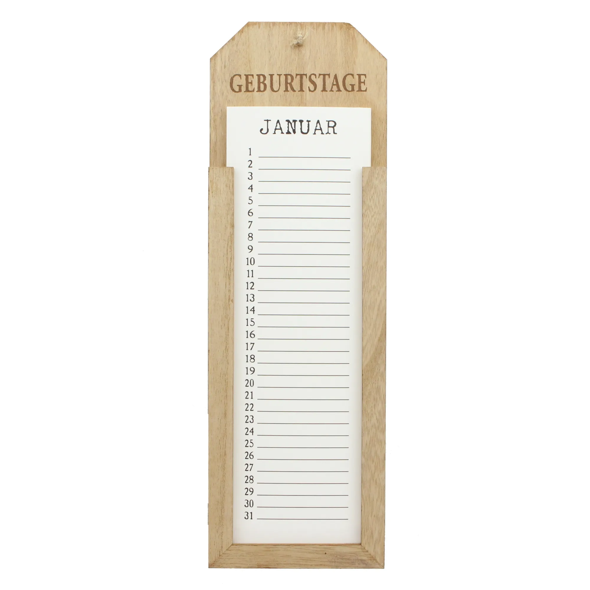 Memoboard "Geburtstage"  im Frank Flechtwaren Online Shop für Wanddeko kaufen