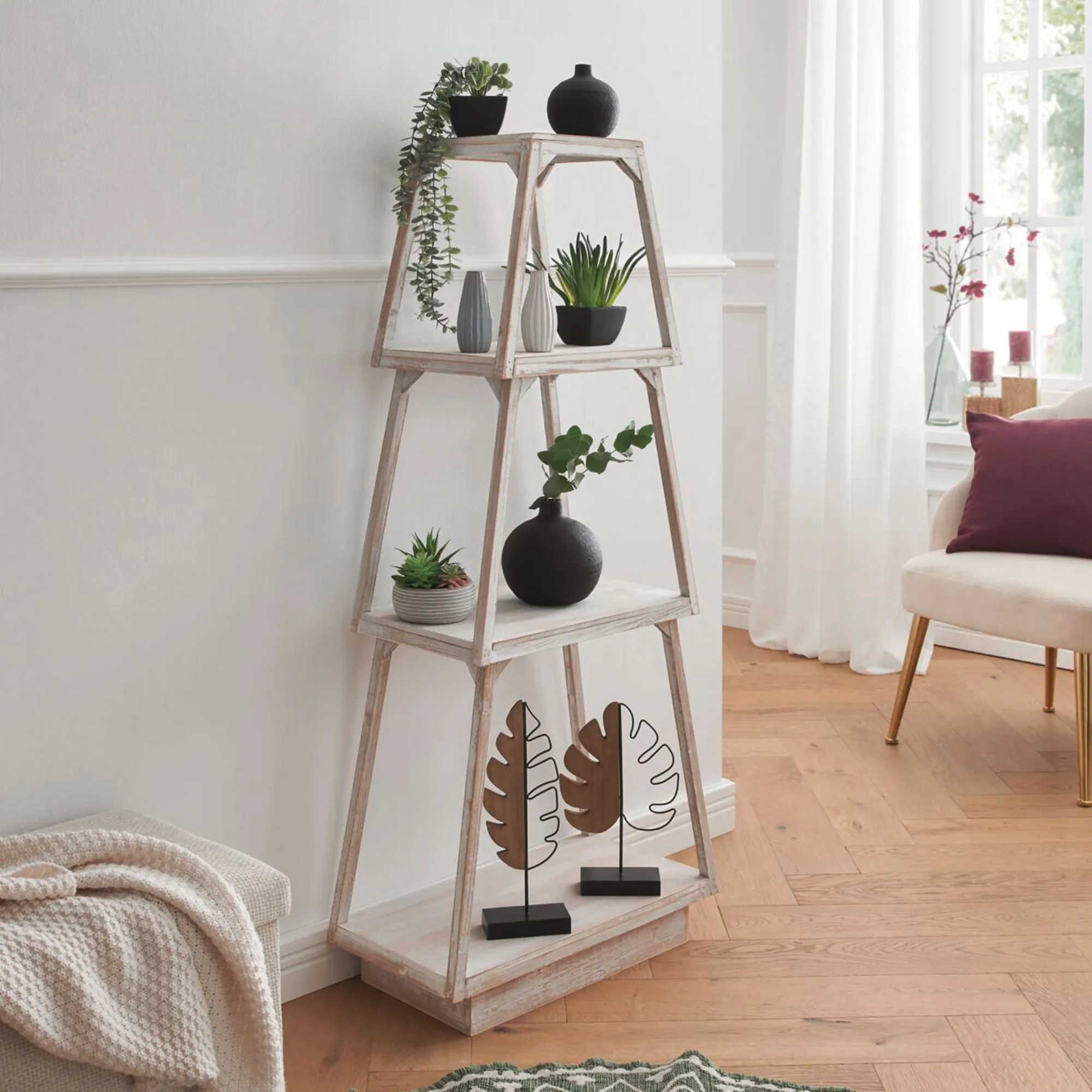 Steckregal "Shabby-Brown"  im Frank Flechtwaren Online Shop für Regale kaufen
