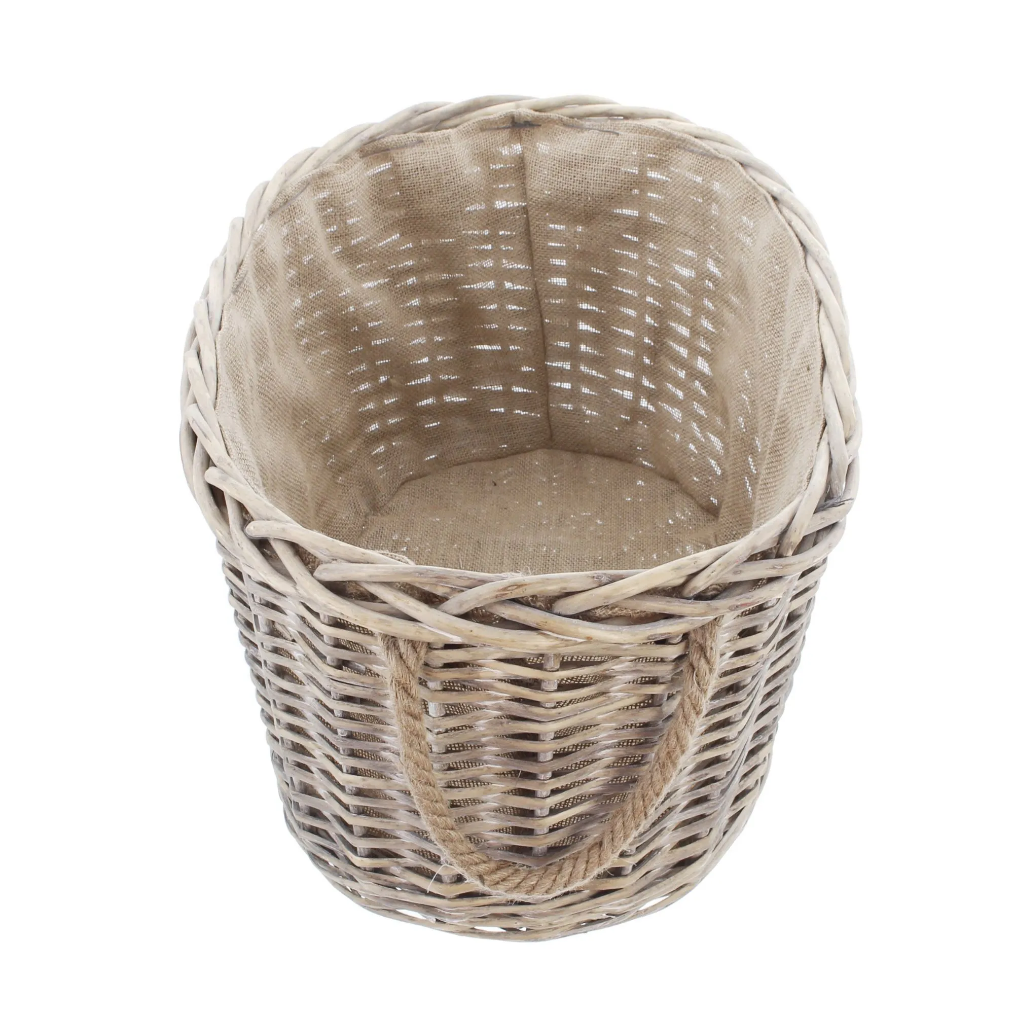 Aufbewahrungskorb "Holz-Depot"  im Frank Flechtwaren Online Shop für Füllkörbe &amp; Universalkörbe kaufen