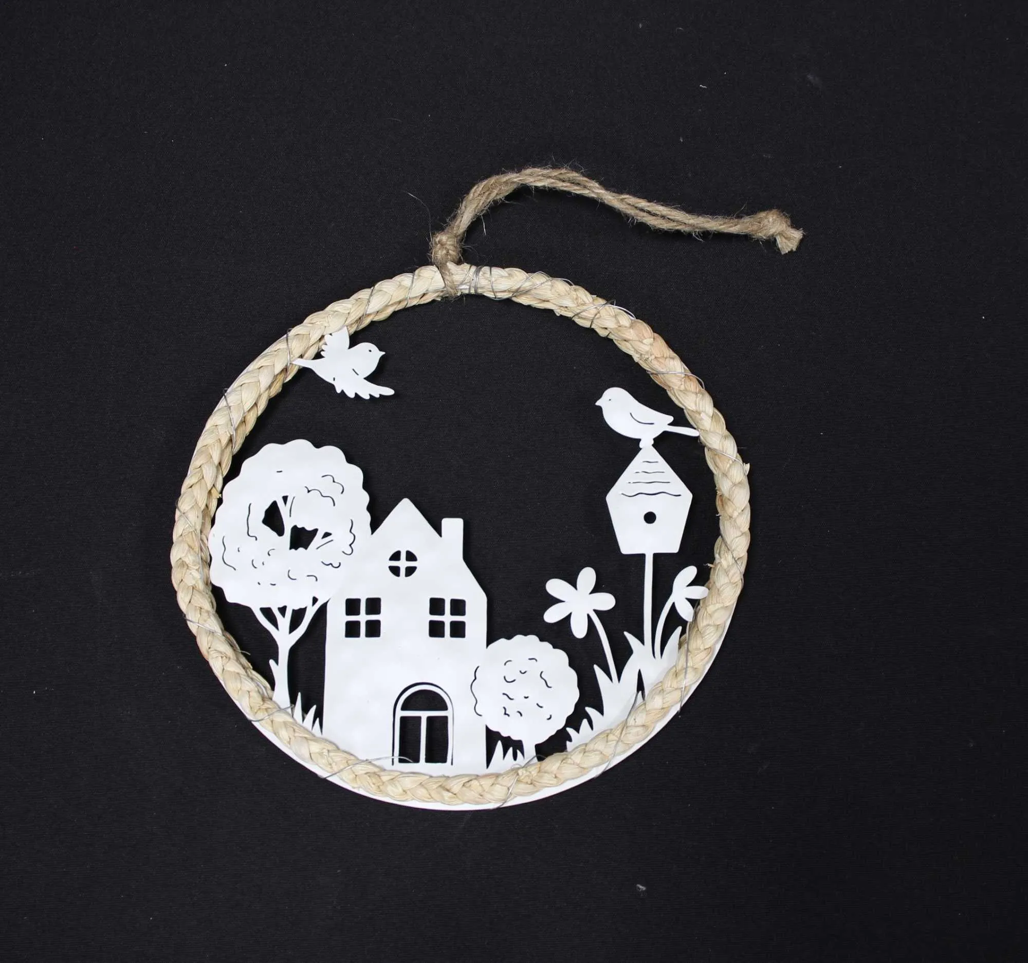 Hänger "Haus mit Garten"  im Frank Flechtwaren Online Shop für Dekohänger kaufen