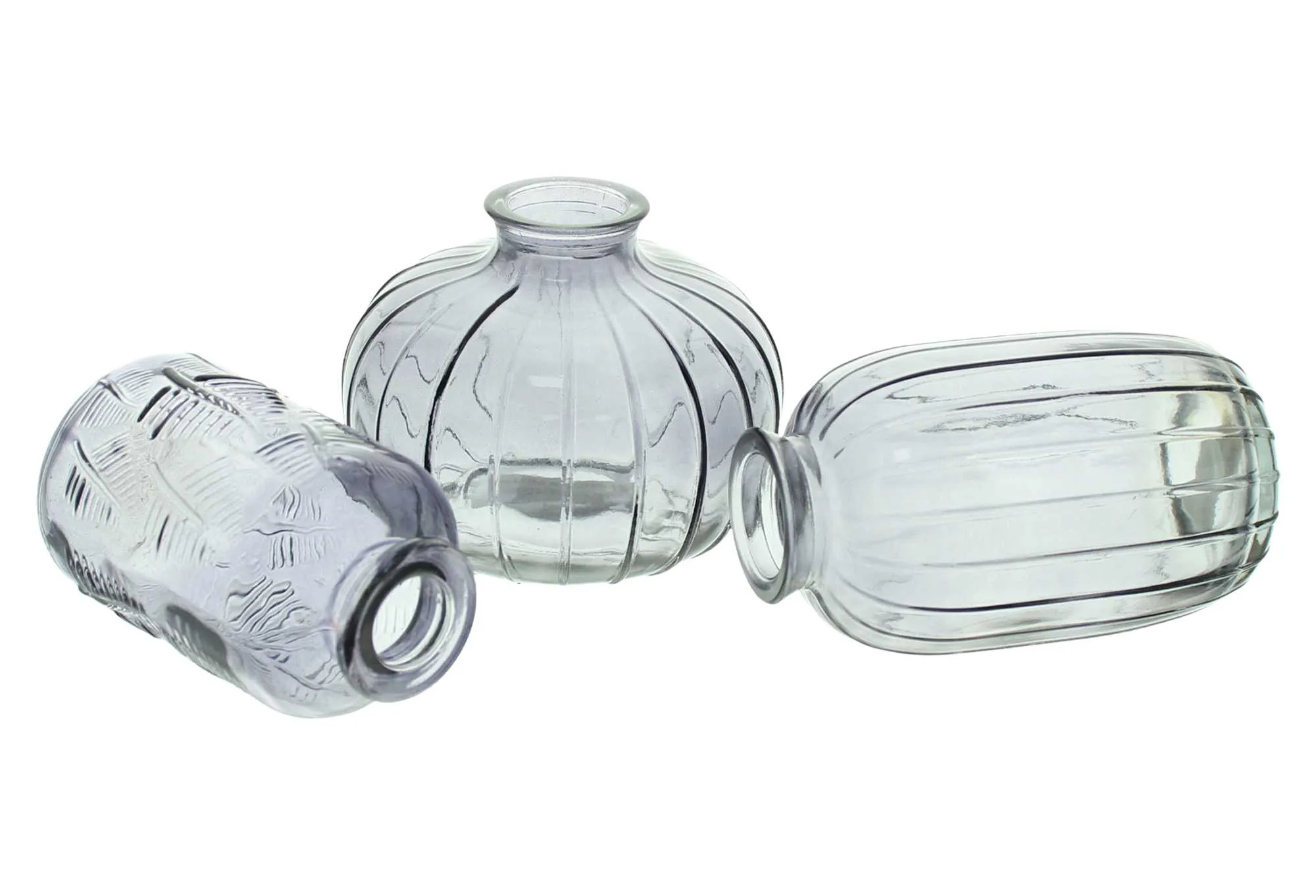 Dekovase "Grau", 3er Set  im Frank Flechtwaren Online Shop für Nostalgischer Herbstgarten kaufen