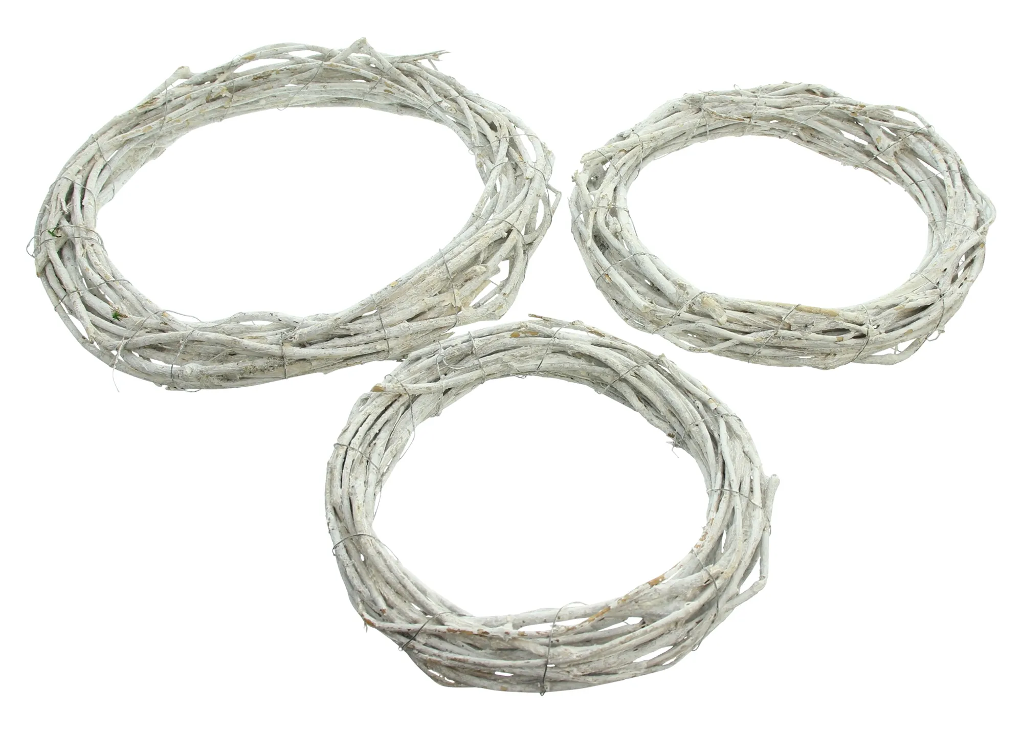 Kranz "White", 3er Set  im Frank Flechtwaren Online Shop für Naturverbunden kaufen