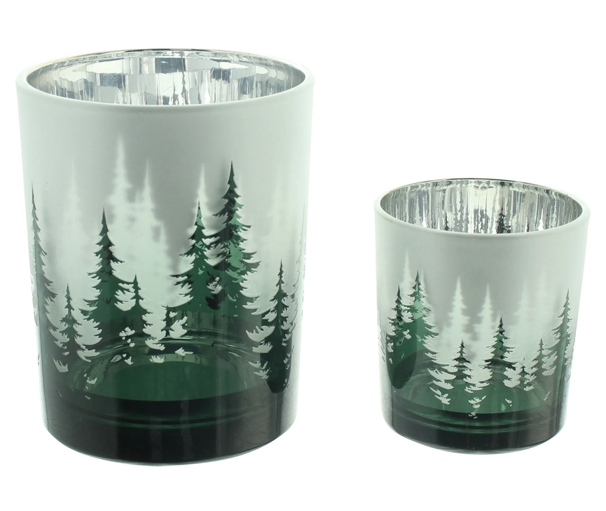 Windlicht "Wald", 2er Set  im Frank Flechtwaren Online Shop für Gold &amp; Schwarz kaufen