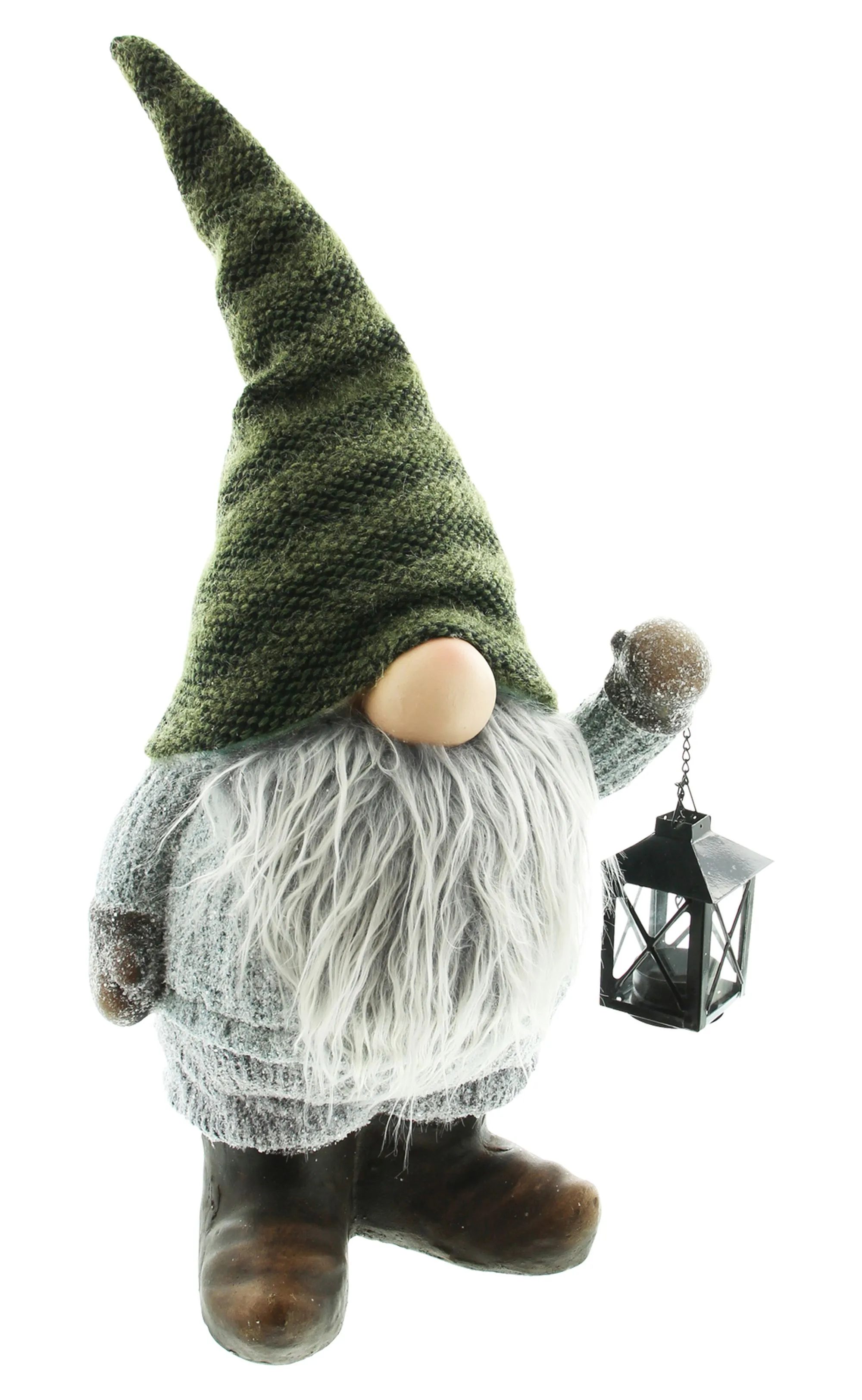 Wichtel "Laterne", groß  im Frank Flechtwaren Online Shop für Herbstliche Dekofiguren kaufen