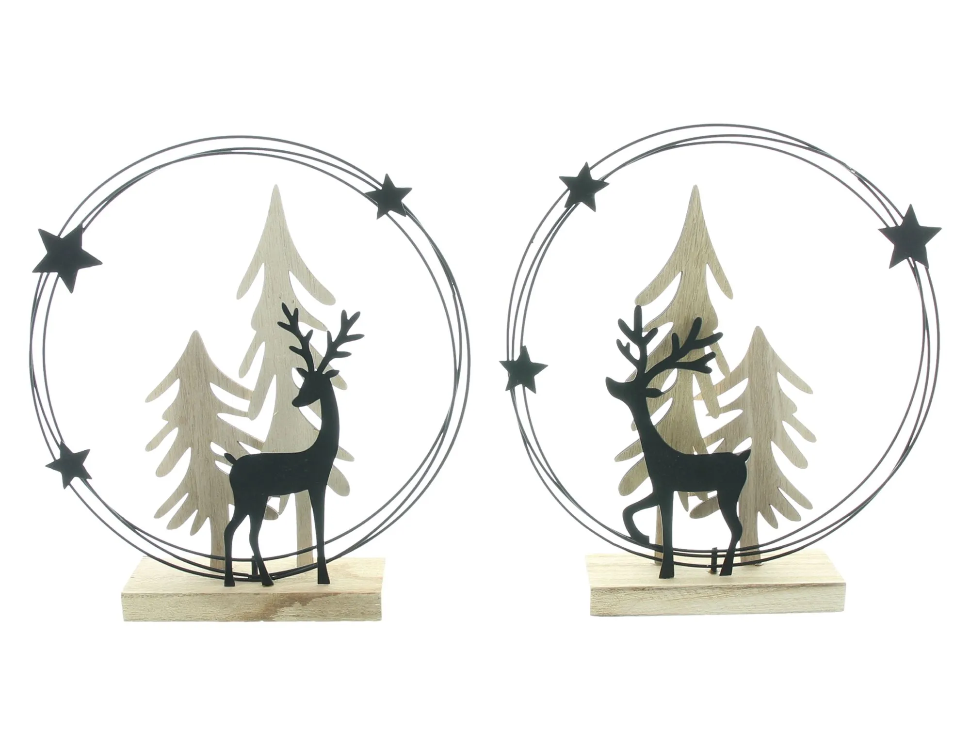 Weihnachtsdeko "Winterwald", 2er Set  im Frank Flechtwaren Online Shop für Weihnachtliche Dekofiguren kaufen