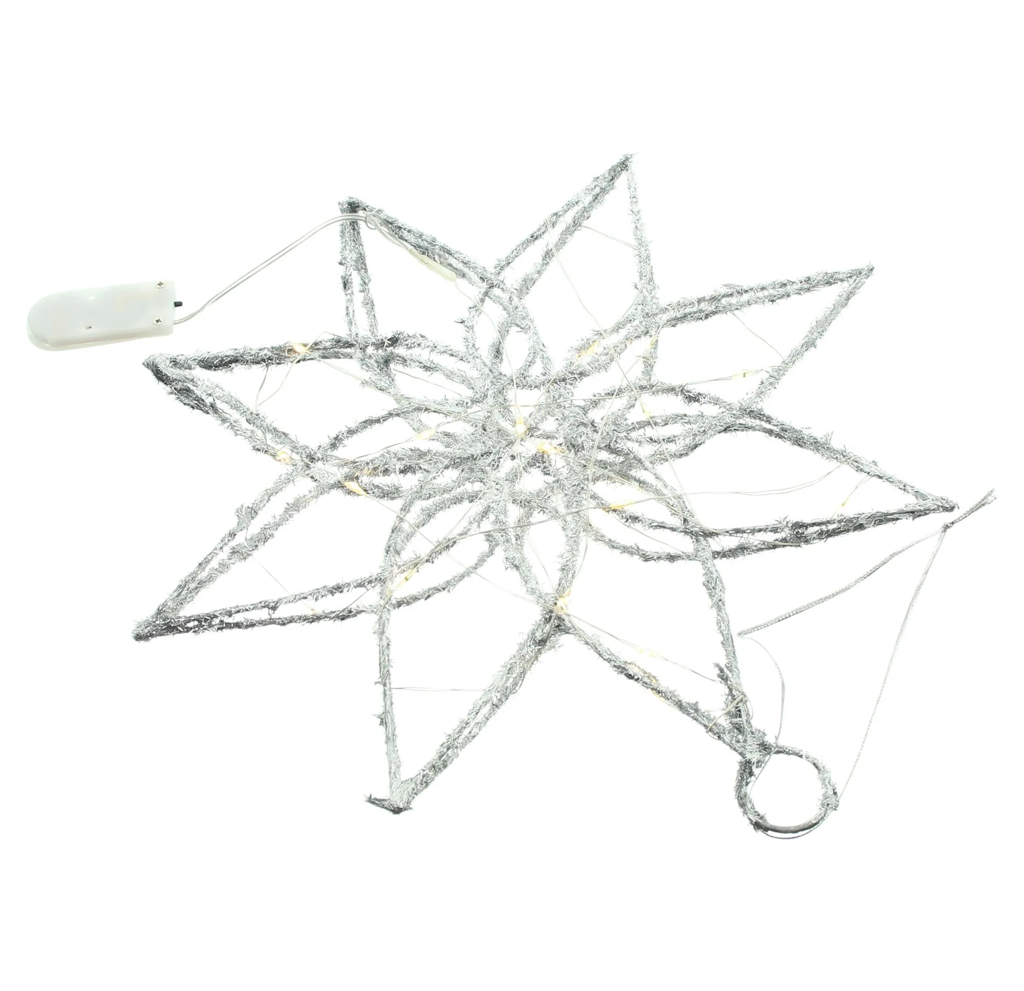 LED-Stern "Silver"  im Frank Flechtwaren Online Shop für Sterne kaufen