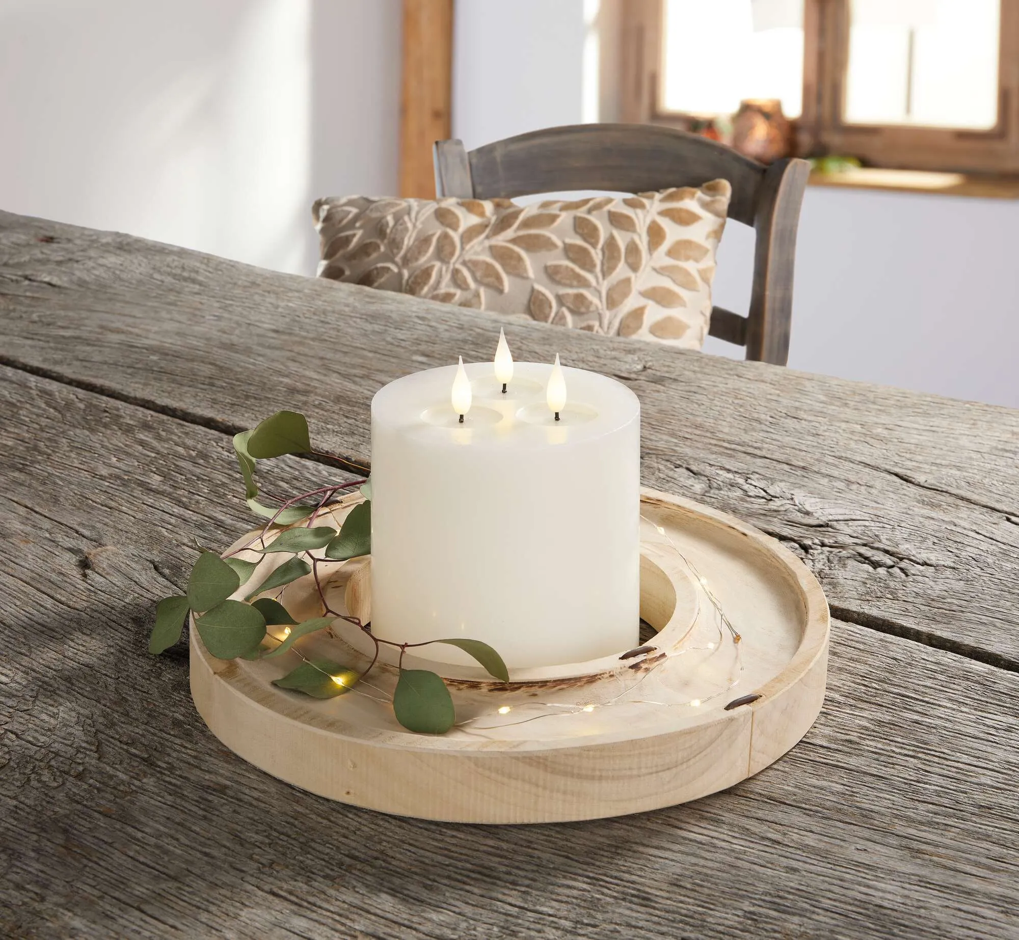 3-Docht-Kerze "Classic"  im Frank Flechtwaren Online Shop für Weihnachtliches Chalet kaufen